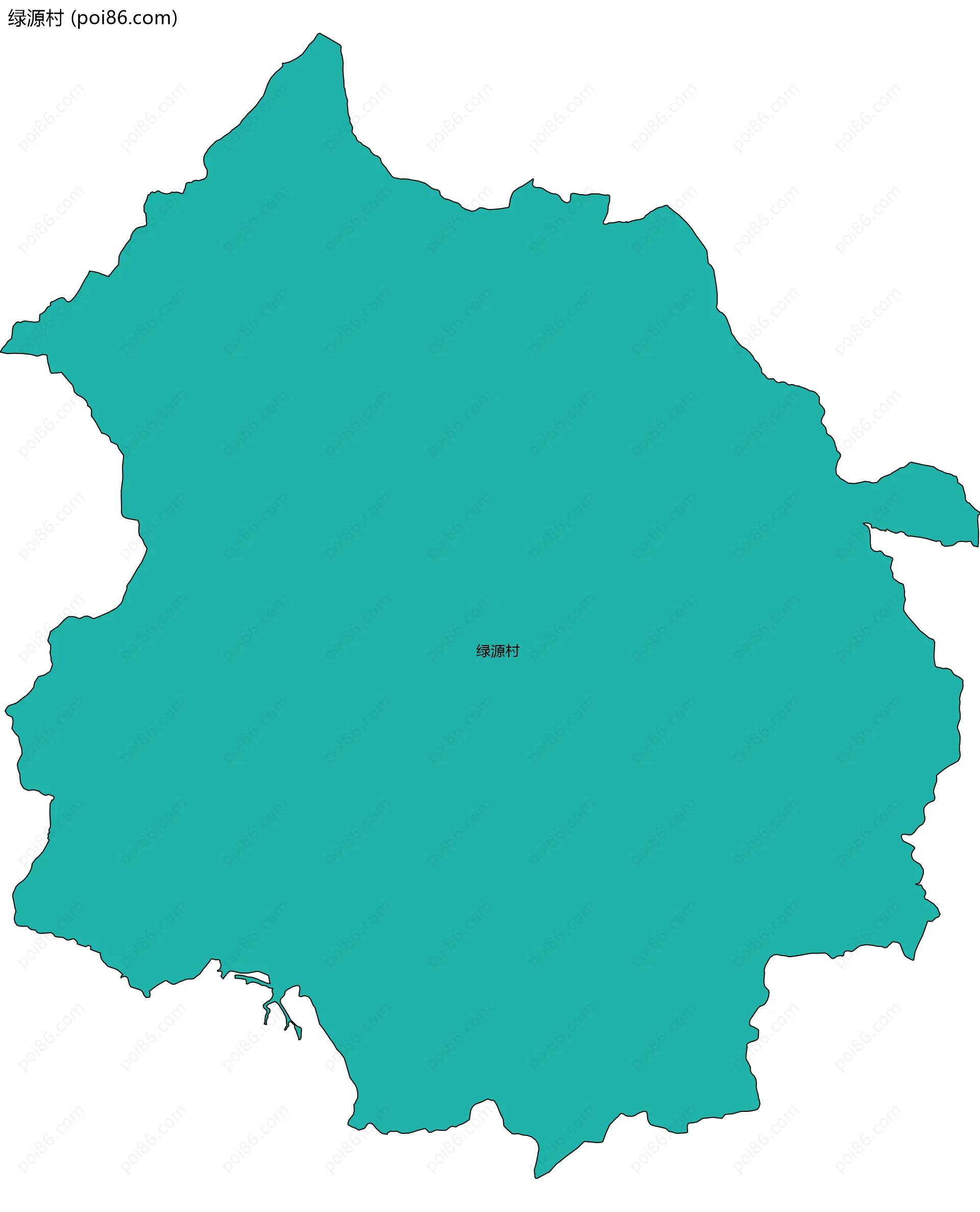 绿源村边界地图