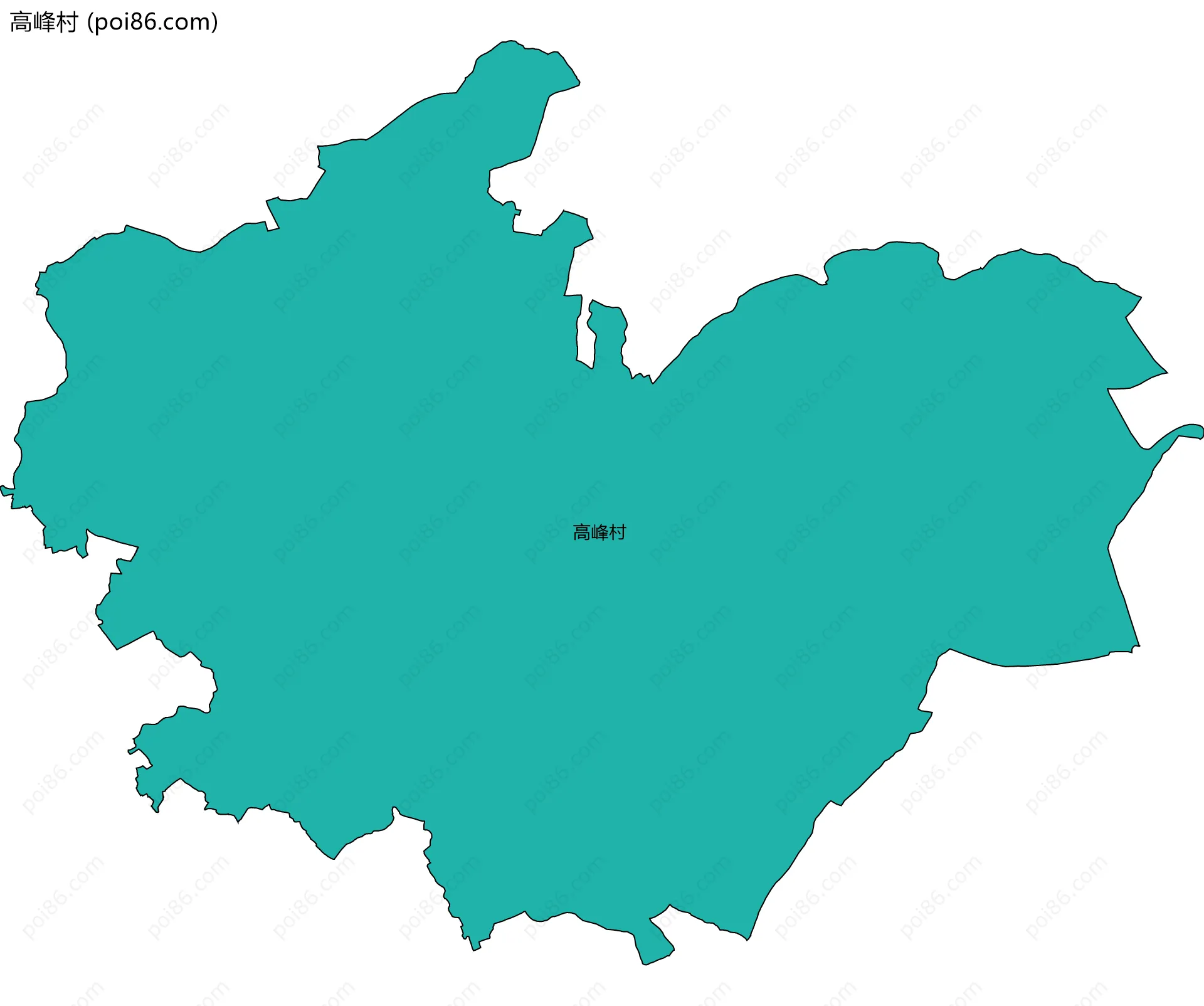 高峰村边界地图