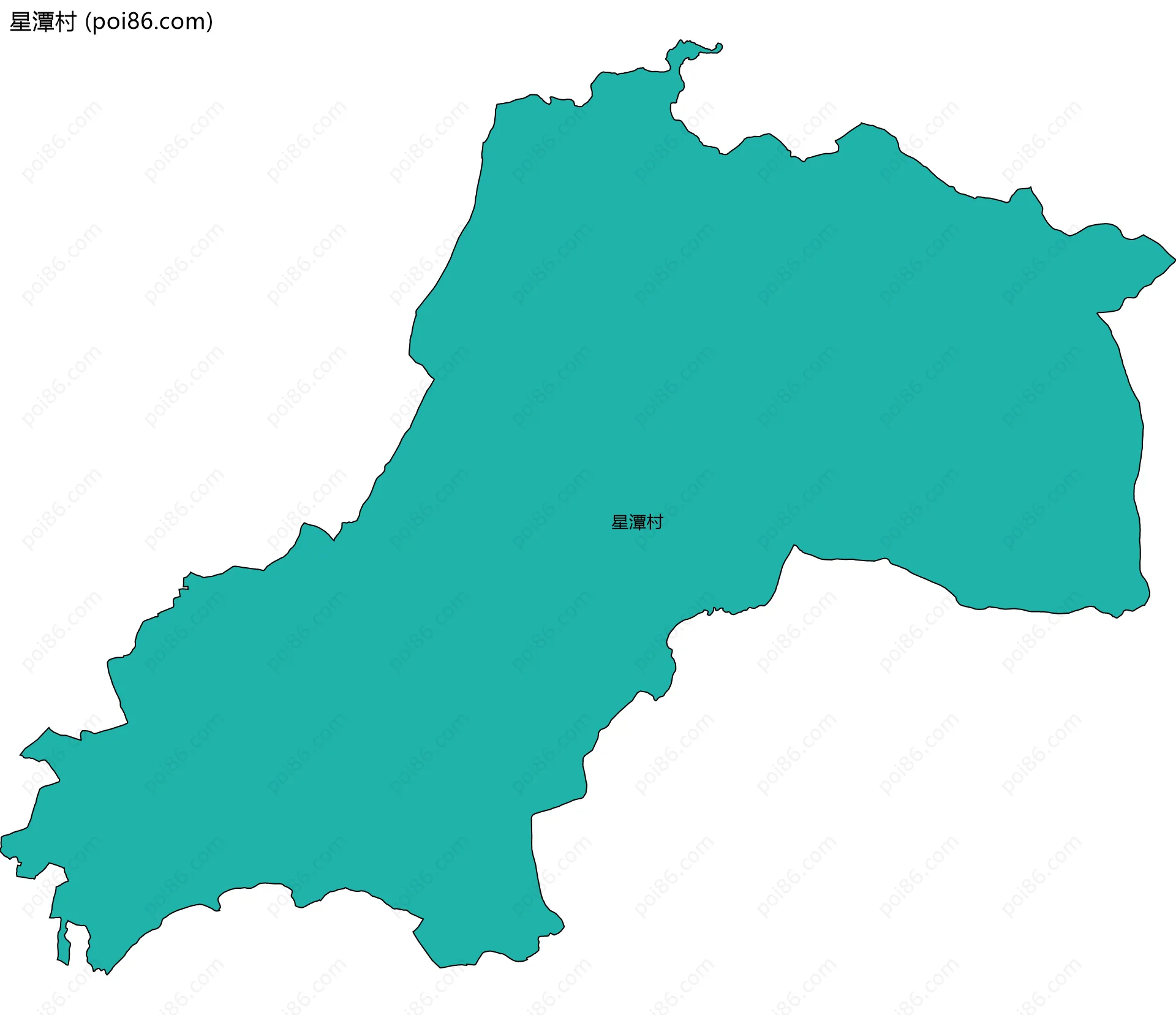 星潭村边界地图
