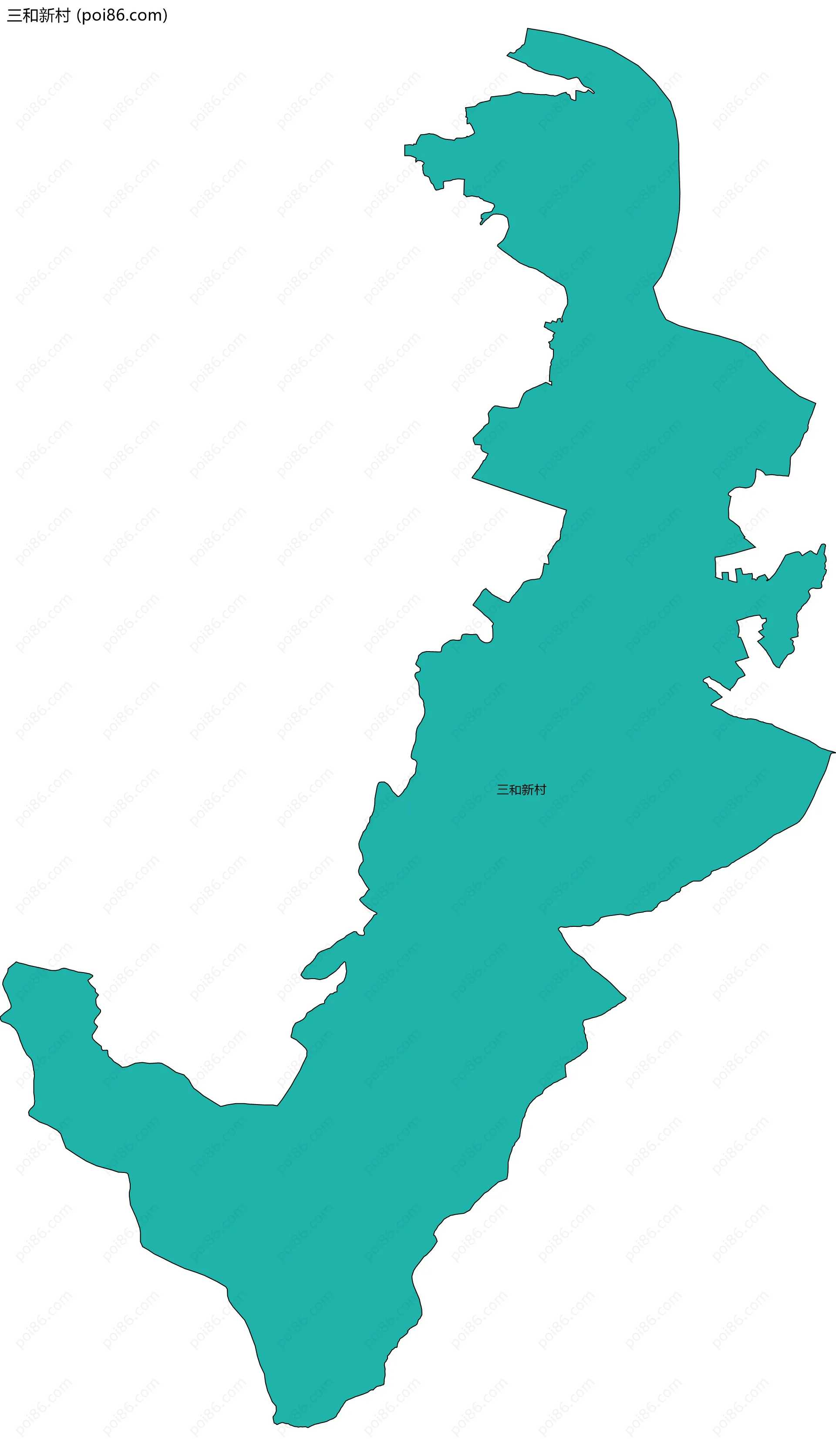 三和新村边界地图