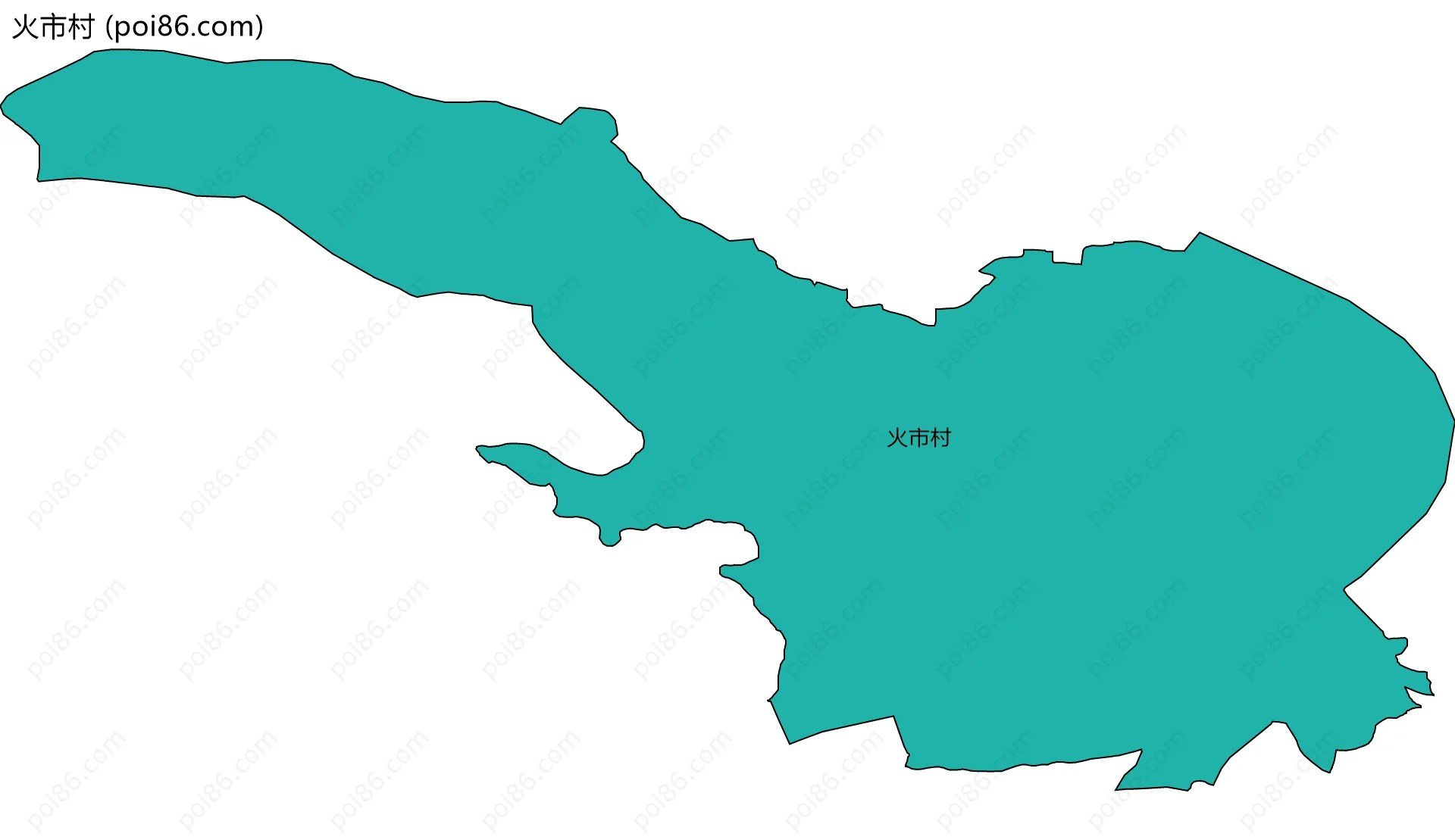 火市村边界地图