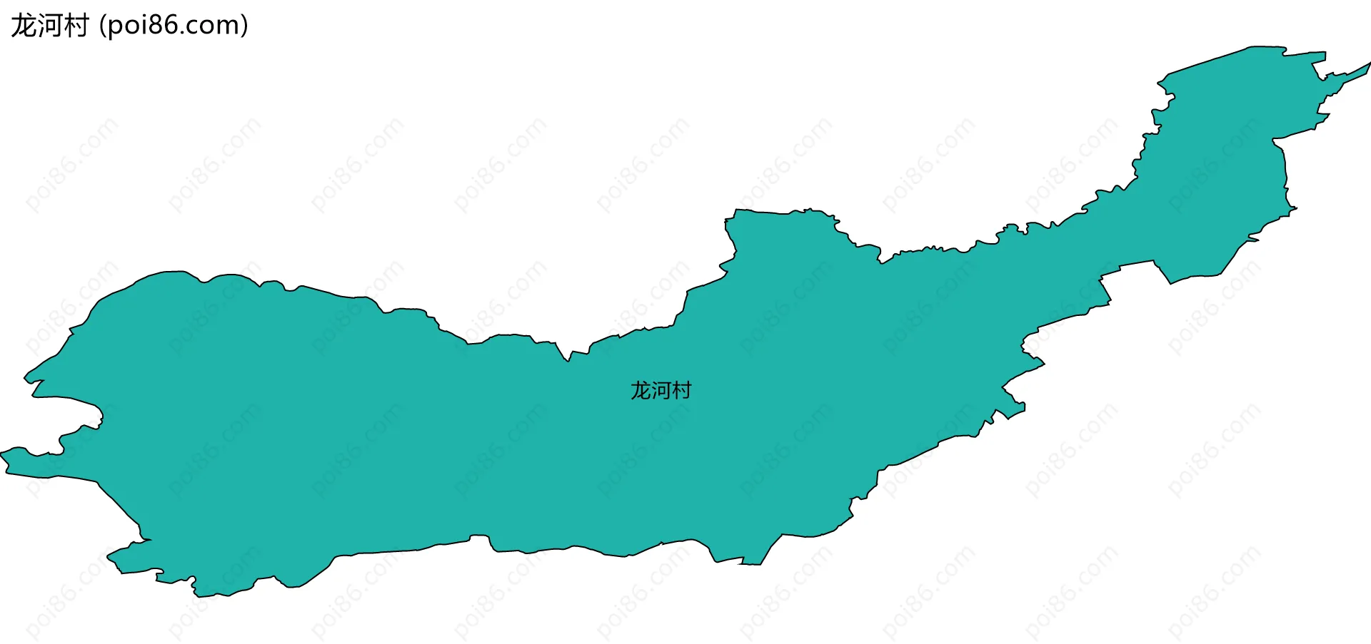 龙河村边界地图
