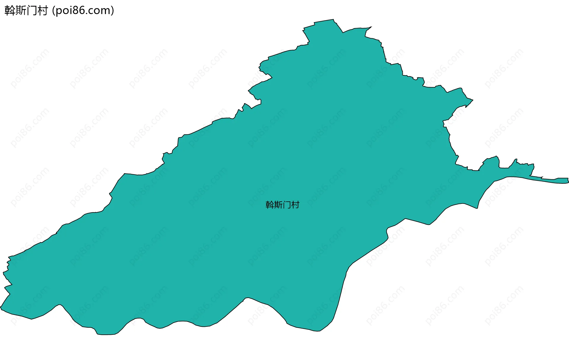 斡斯门村边界地图