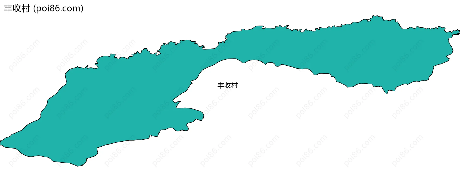 丰收村边界地图