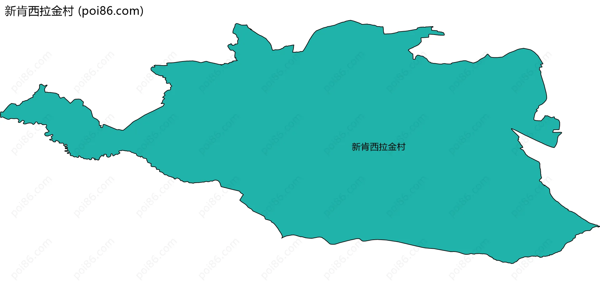 新肯西拉金村边界地图