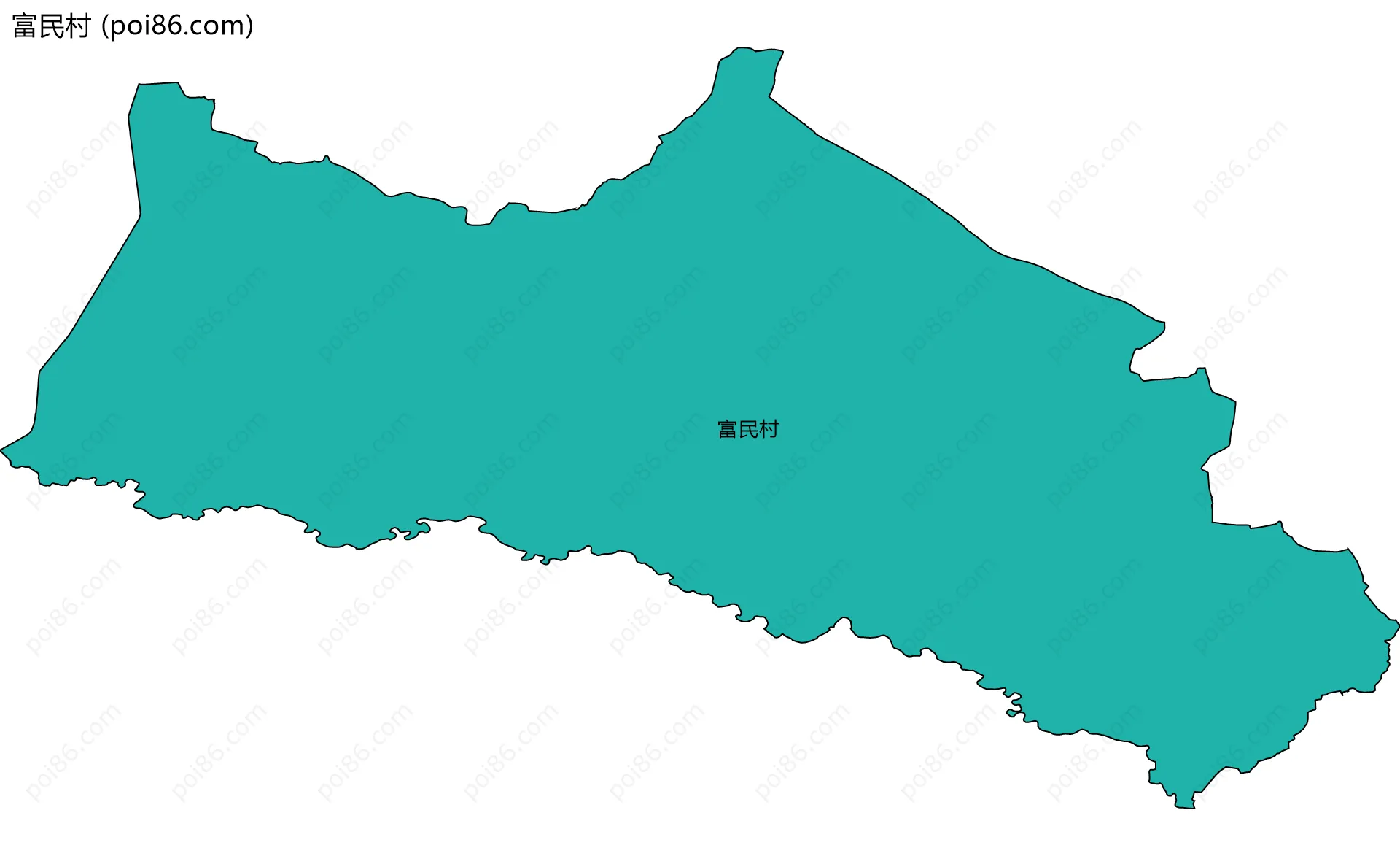 富民村边界地图