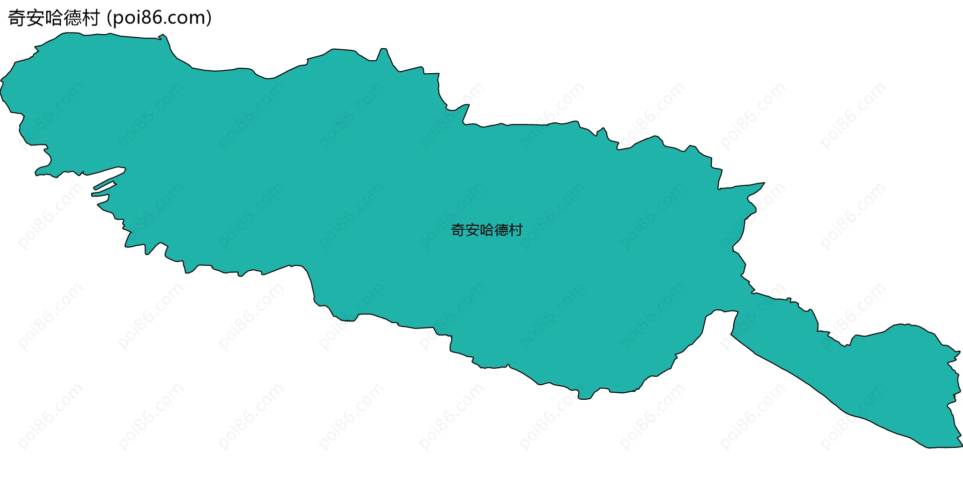 奇安哈德村边界地图