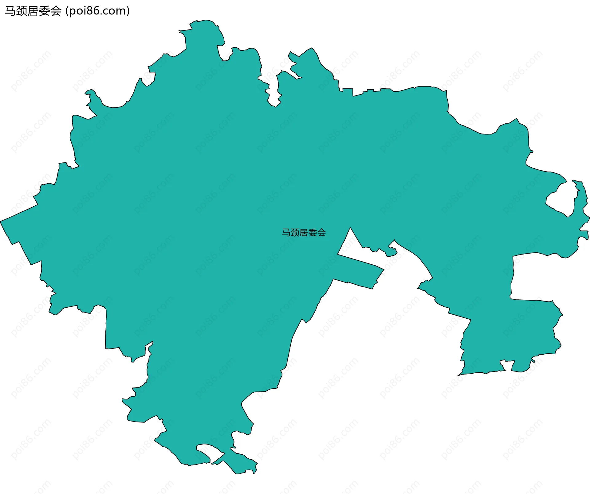 马颈居委会边界地图