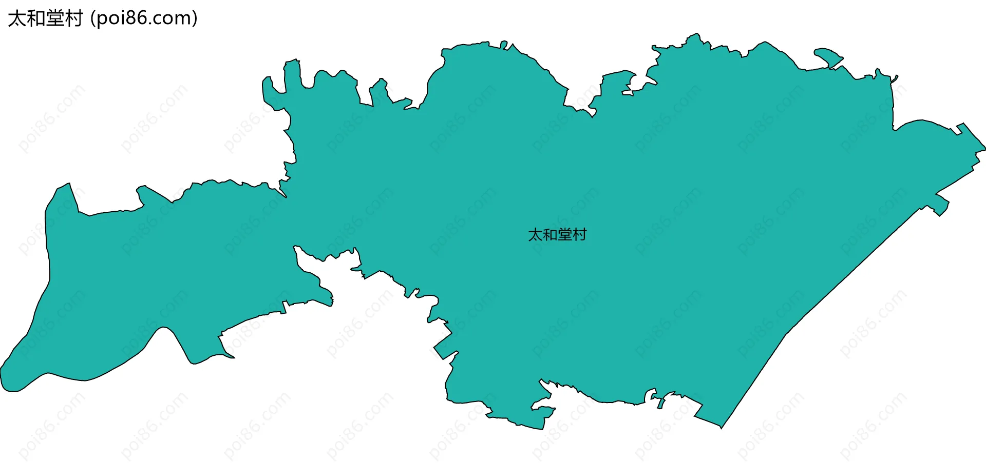 太和堂村边界地图