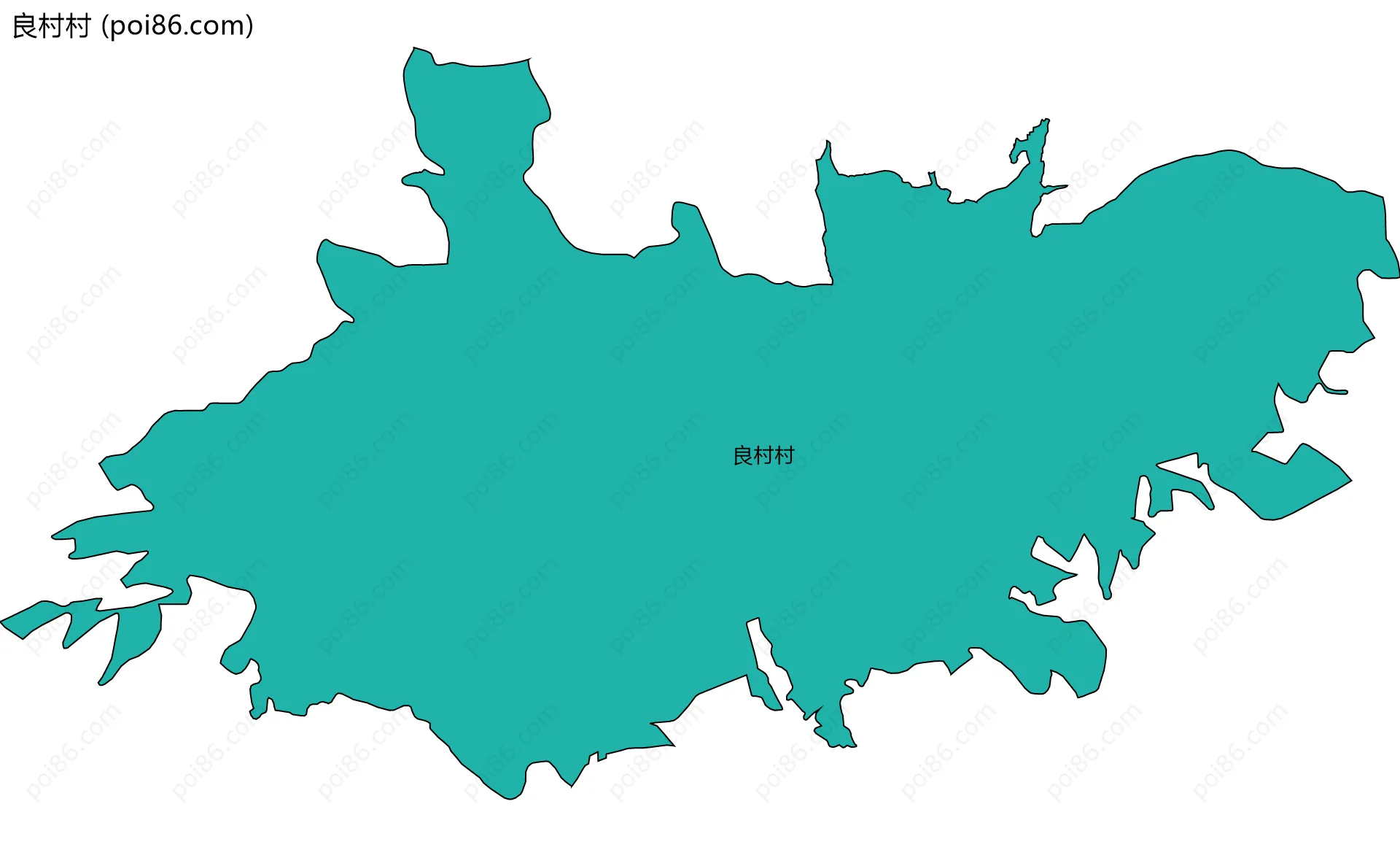 良村村边界地图