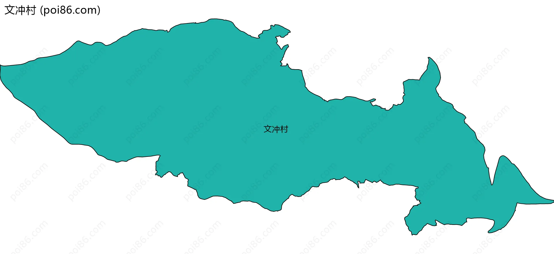 文冲村边界地图