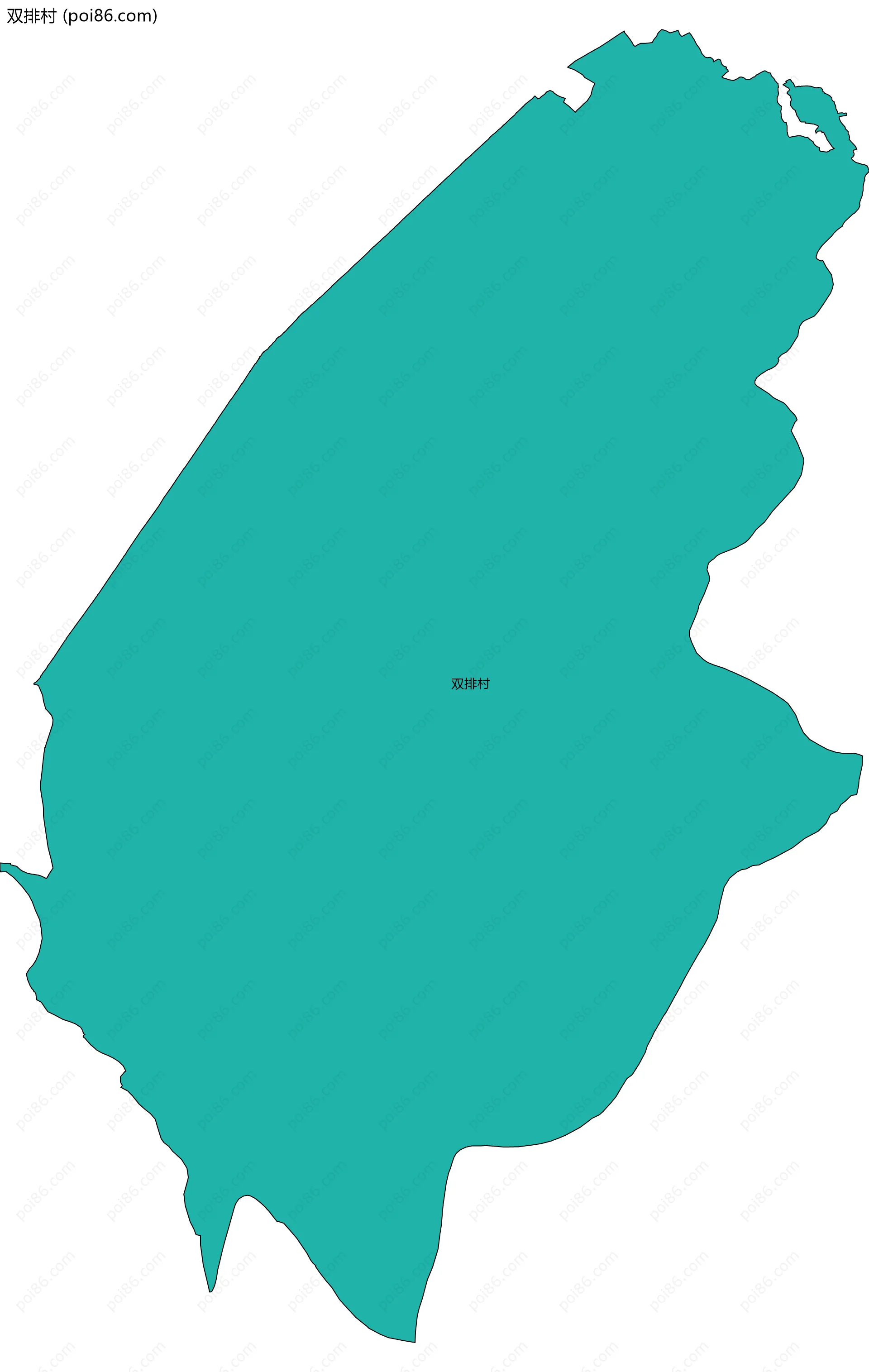 双排村边界地图