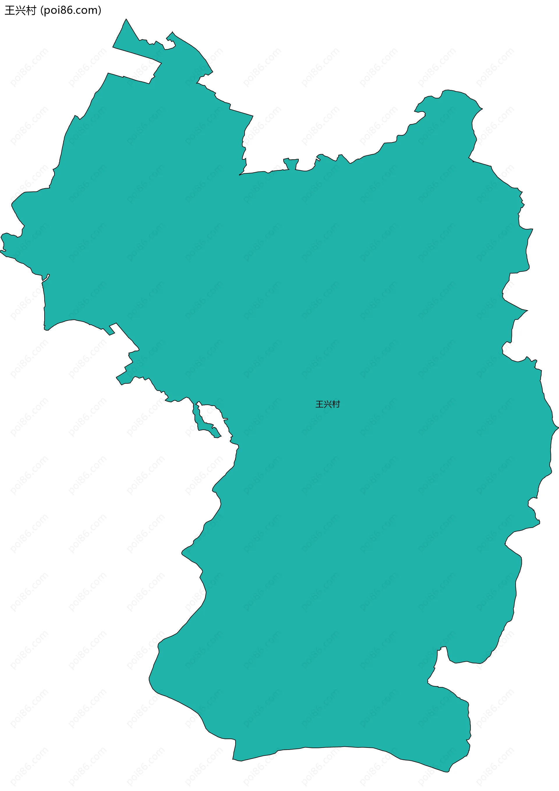王兴村边界地图