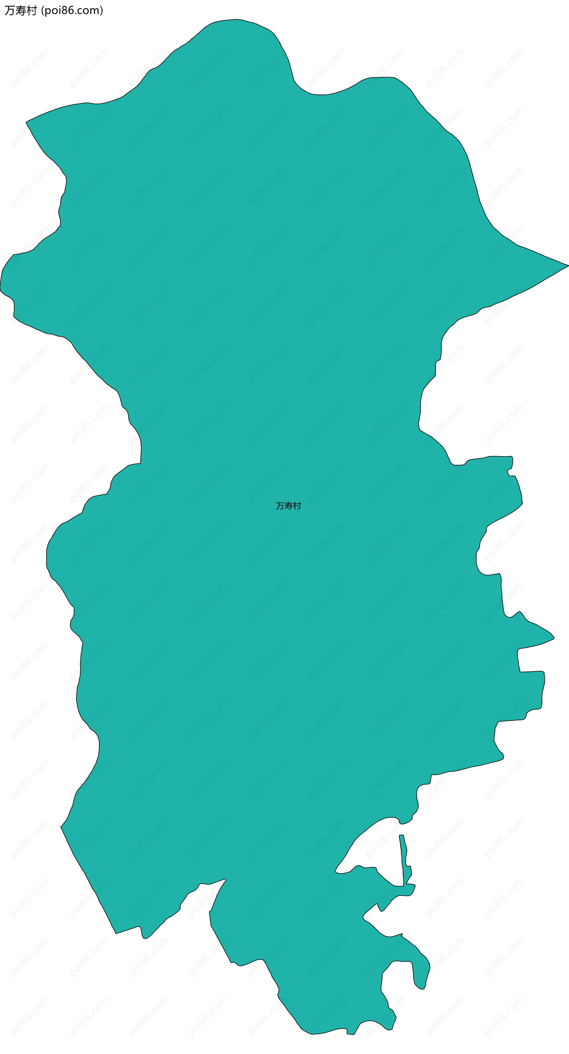 万寿村边界地图