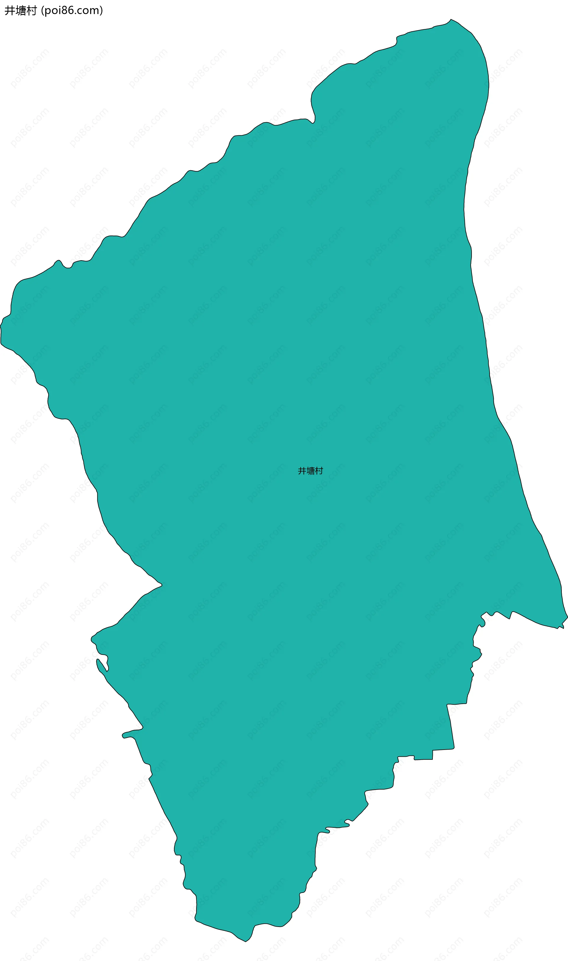 井塘村边界地图