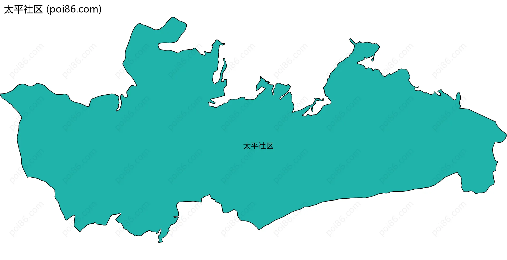 太平社区边界地图