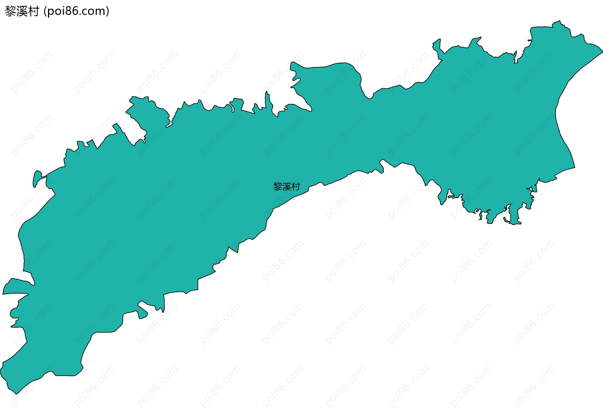 黎溪村边界地图