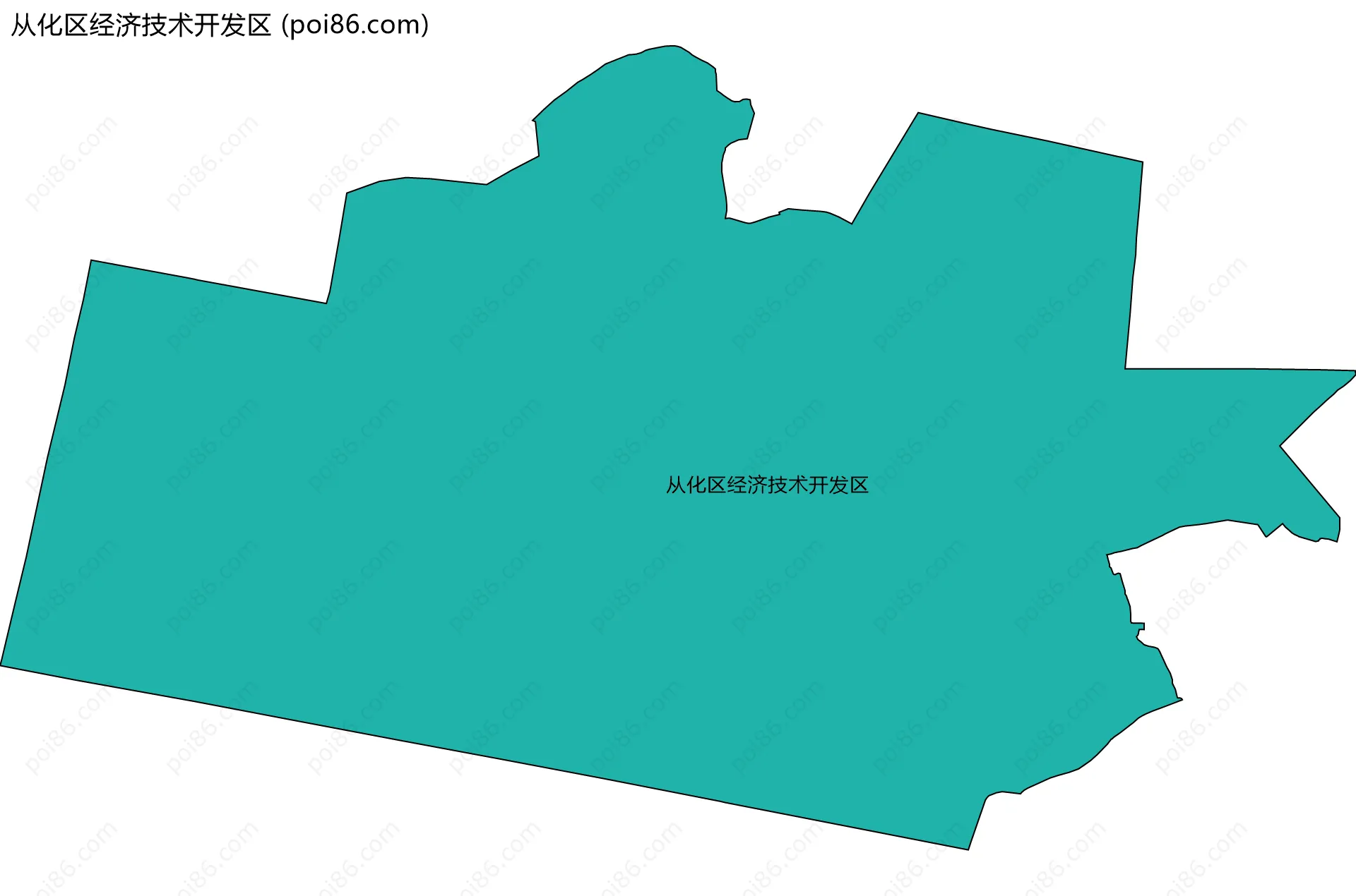 从化区经济技术开发区边界地图