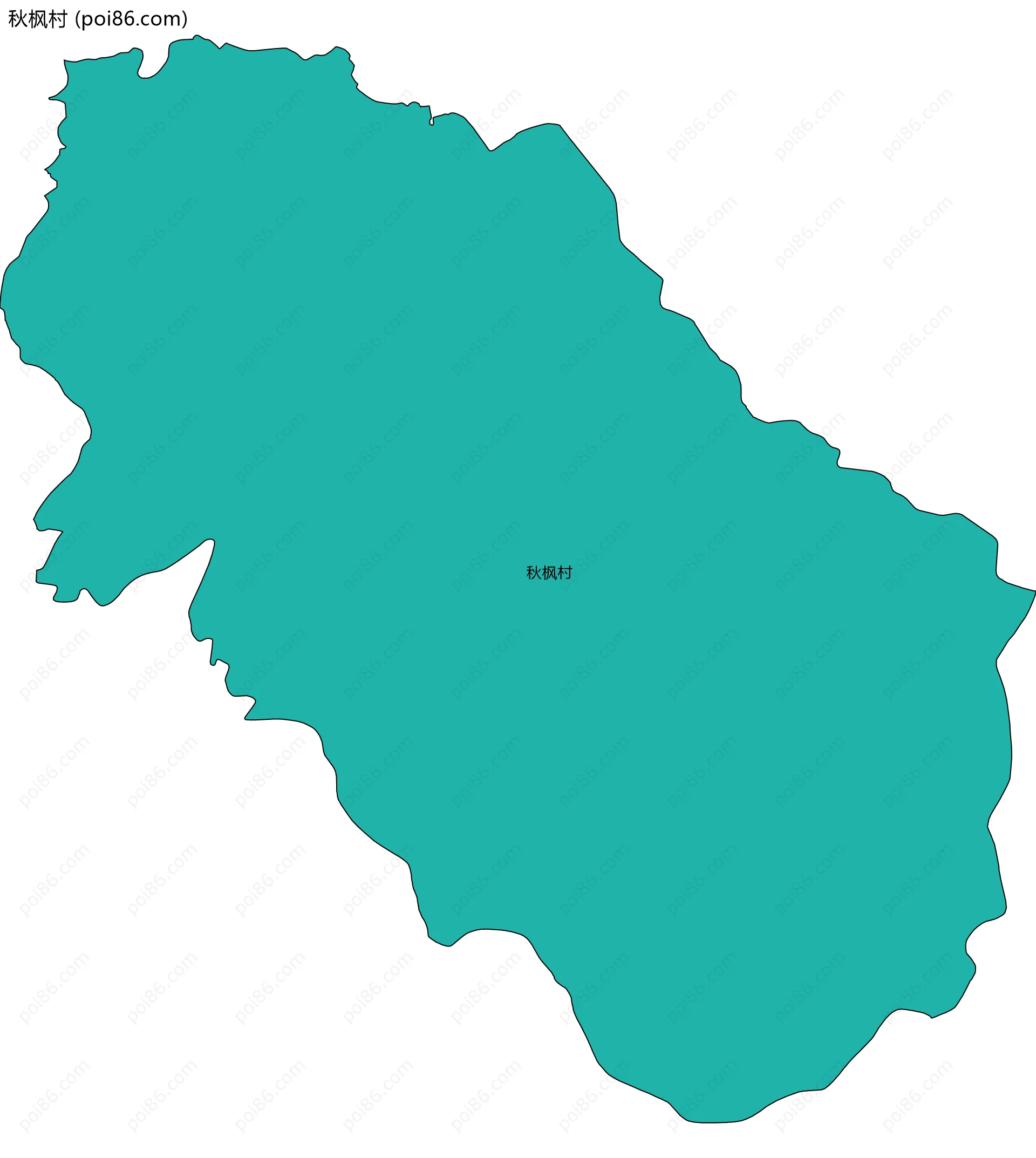 秋枫村边界地图