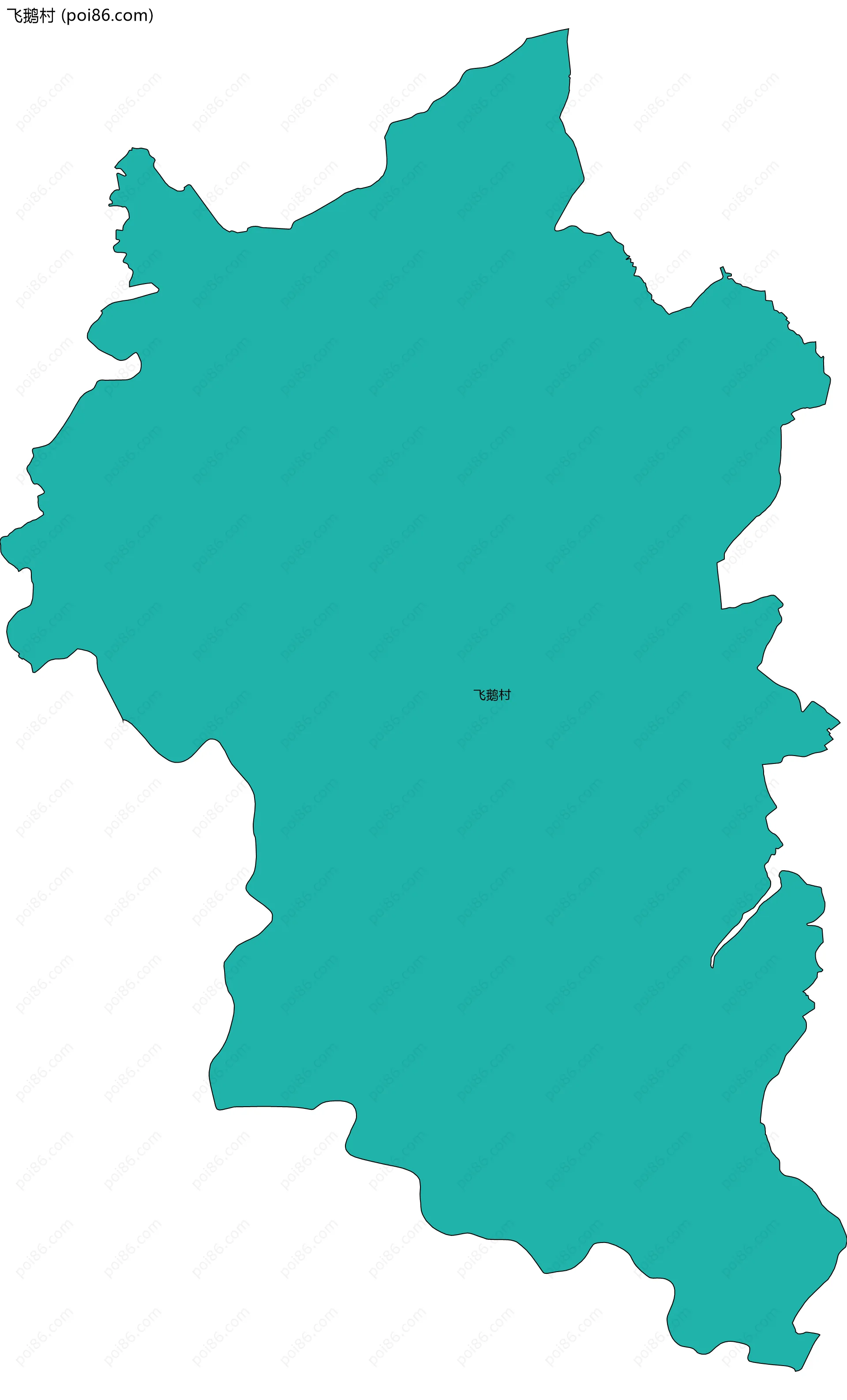 飞鹅村边界地图