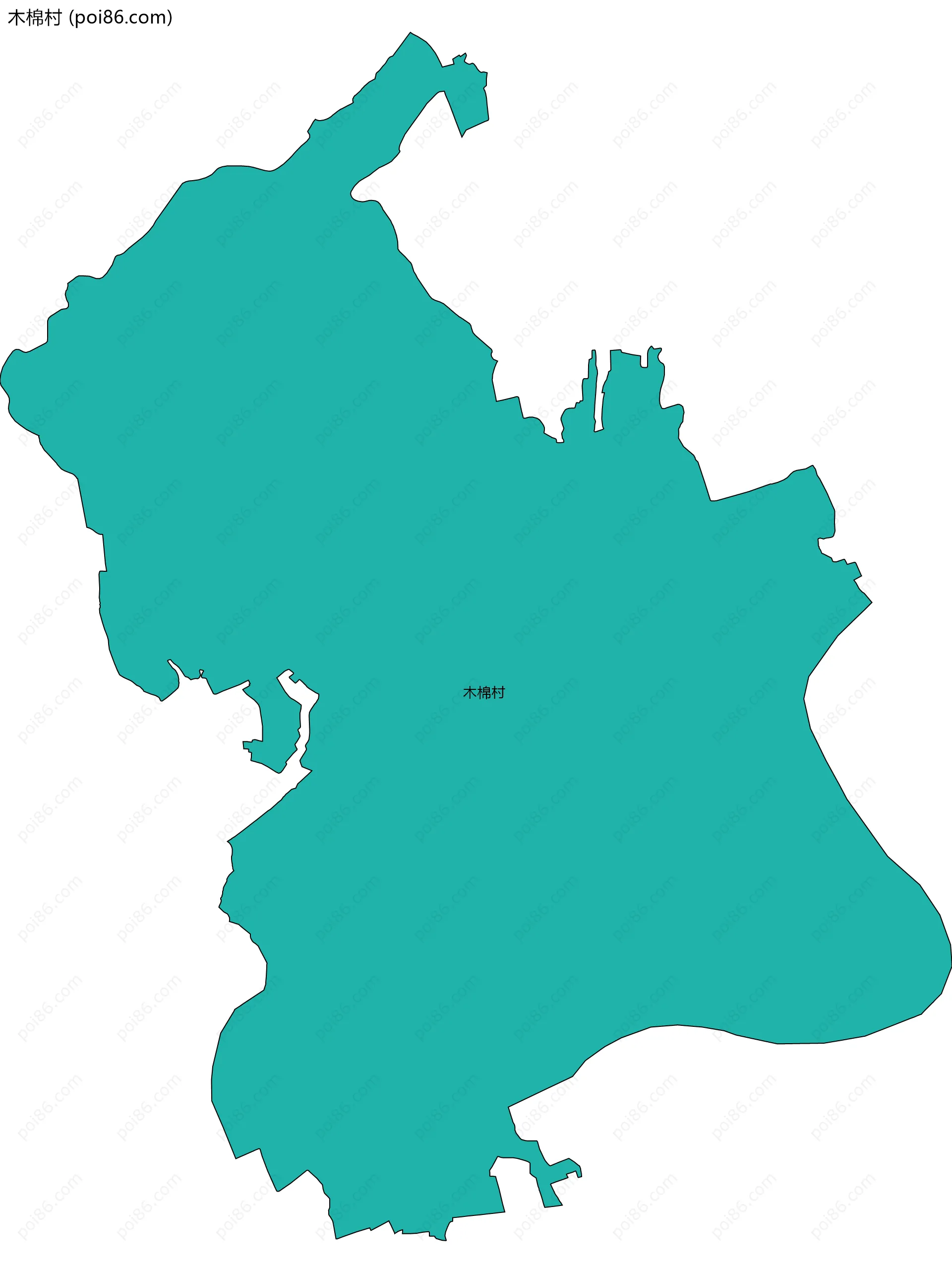 木棉村边界地图