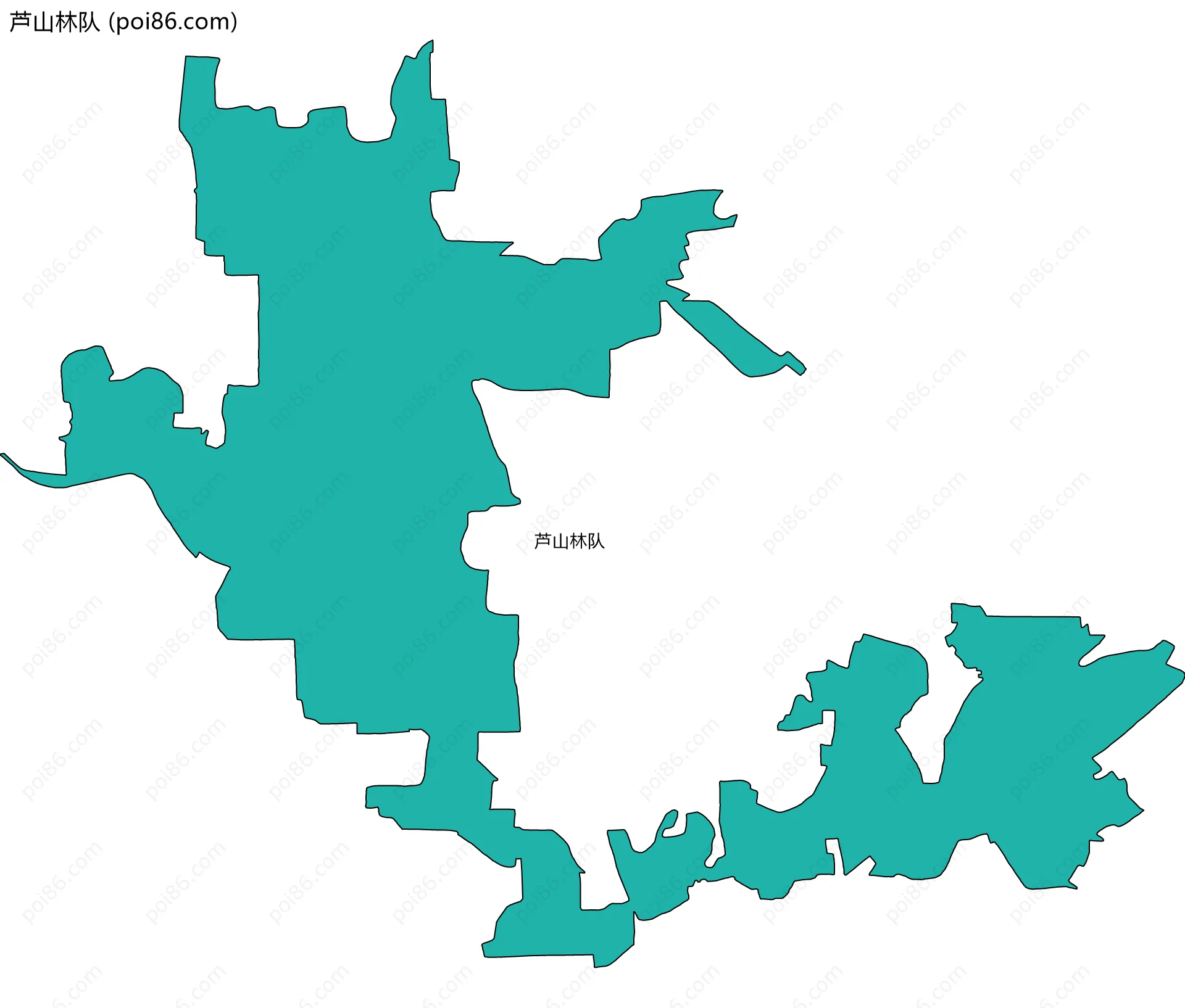 芦山林队边界地图