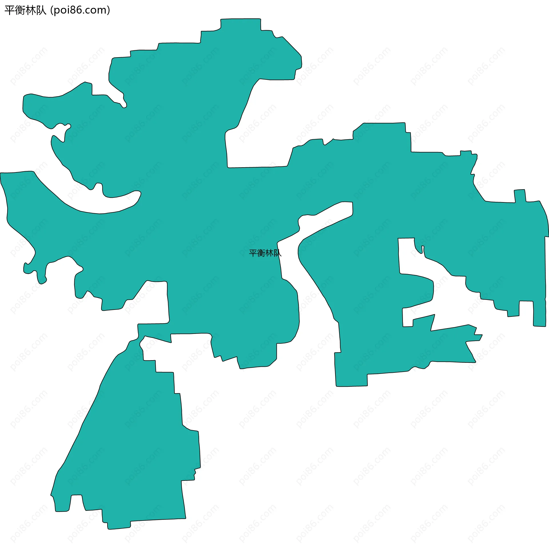 平衡林队边界地图