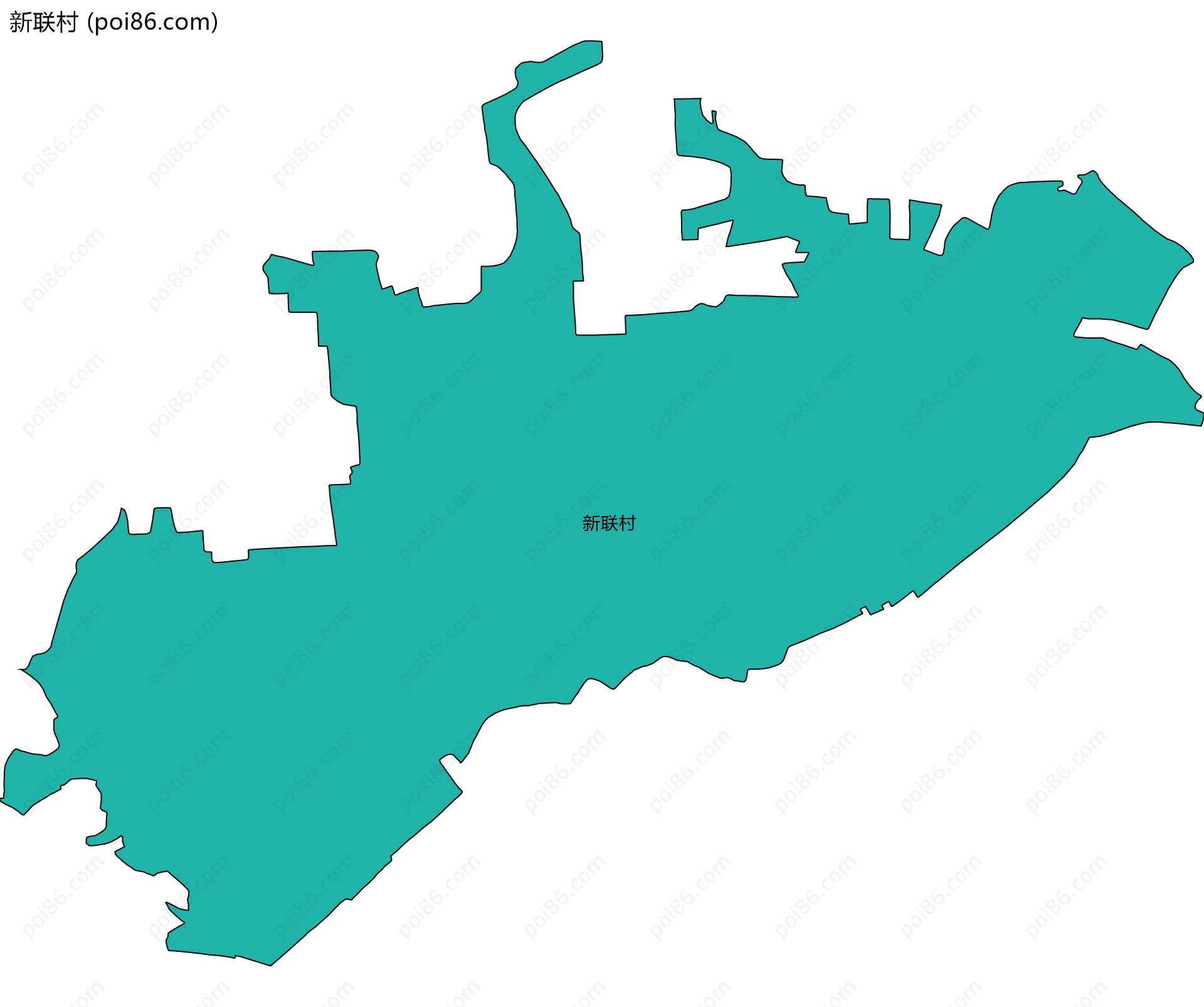 新联村边界地图