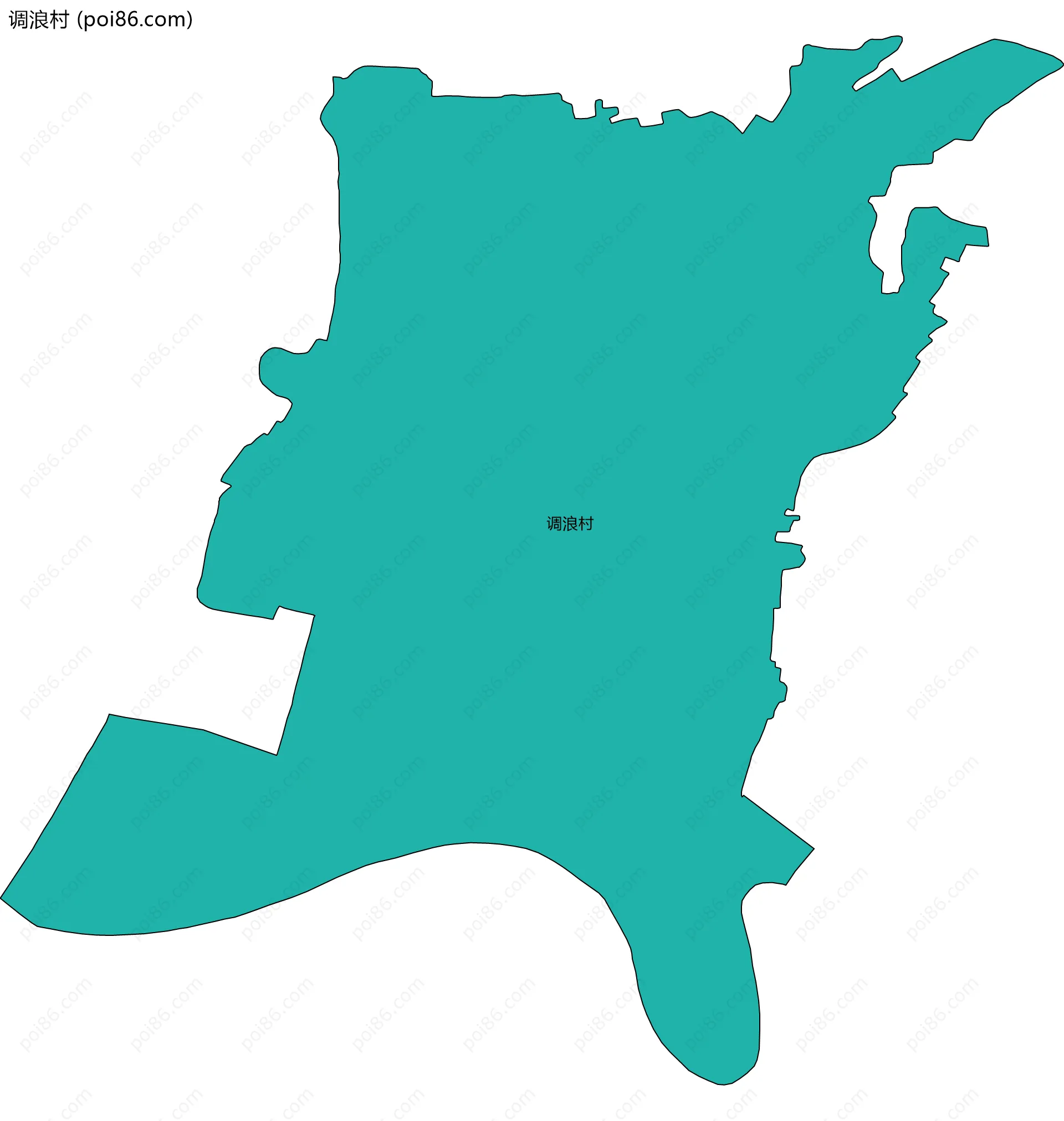 调浪村边界地图