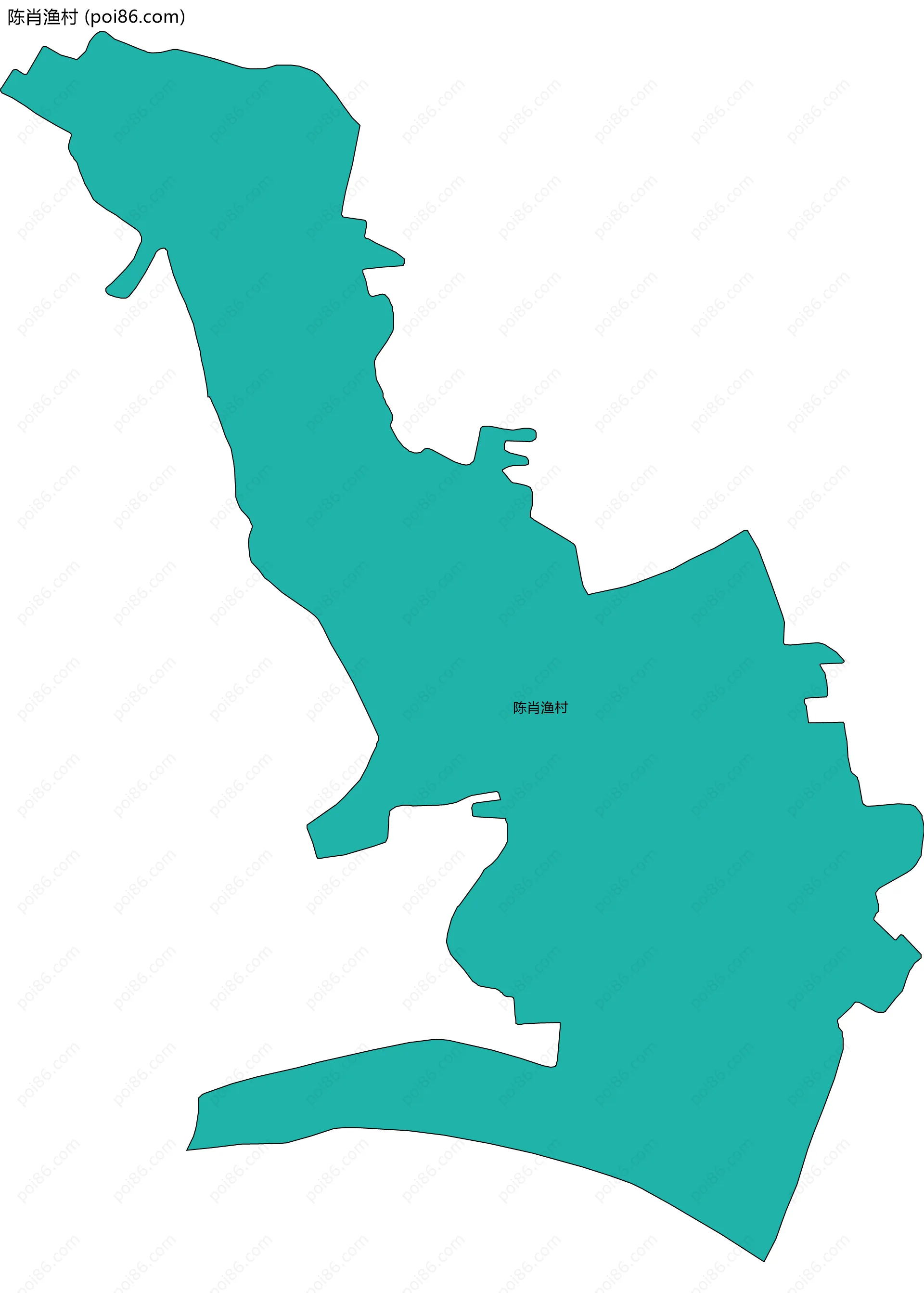 陈肖渔村边界地图