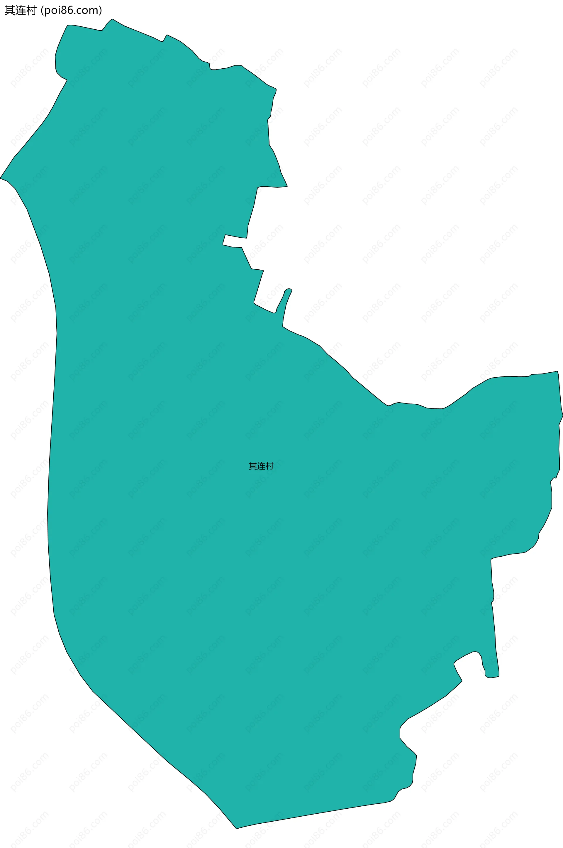 其连村边界地图