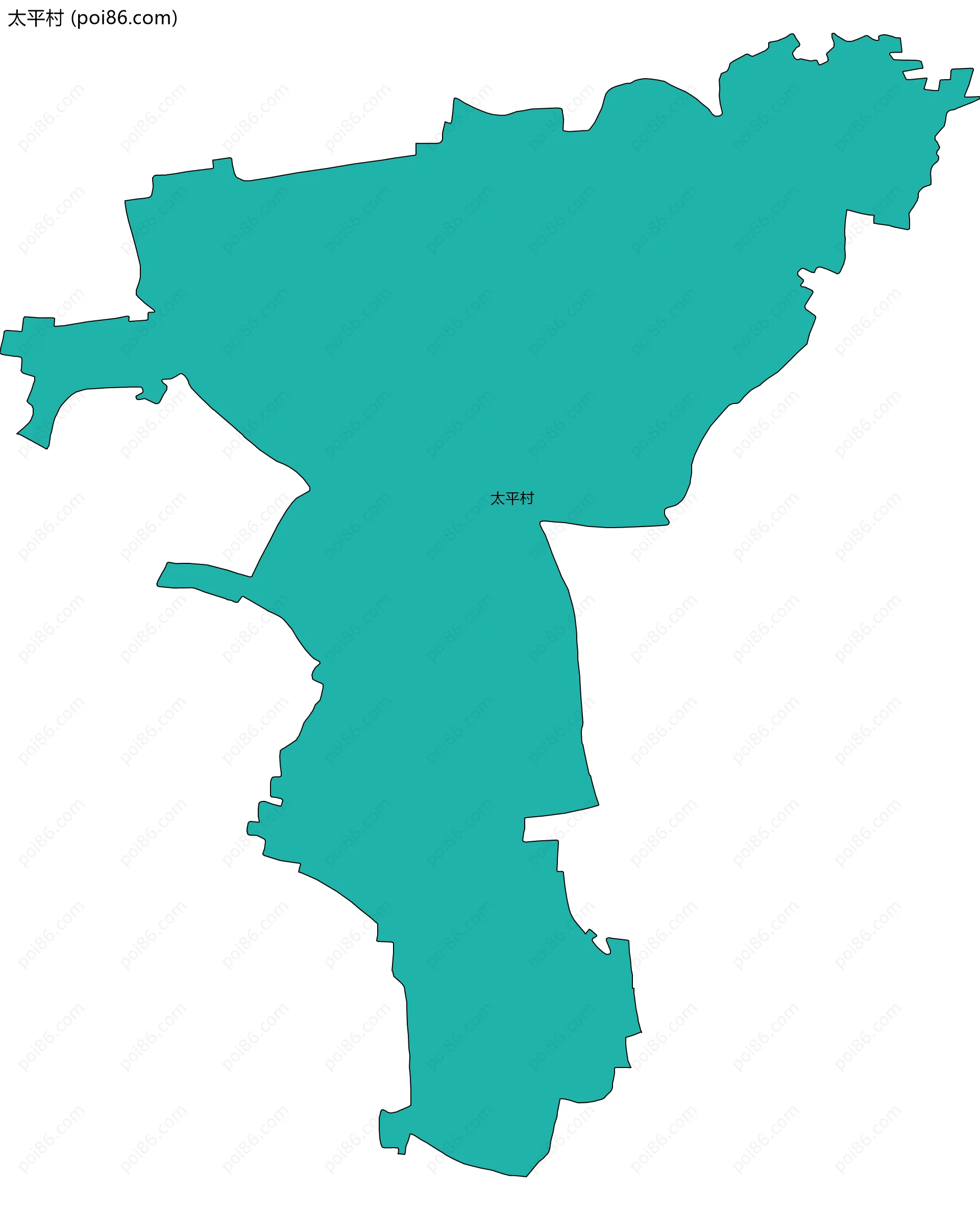 太平村边界地图