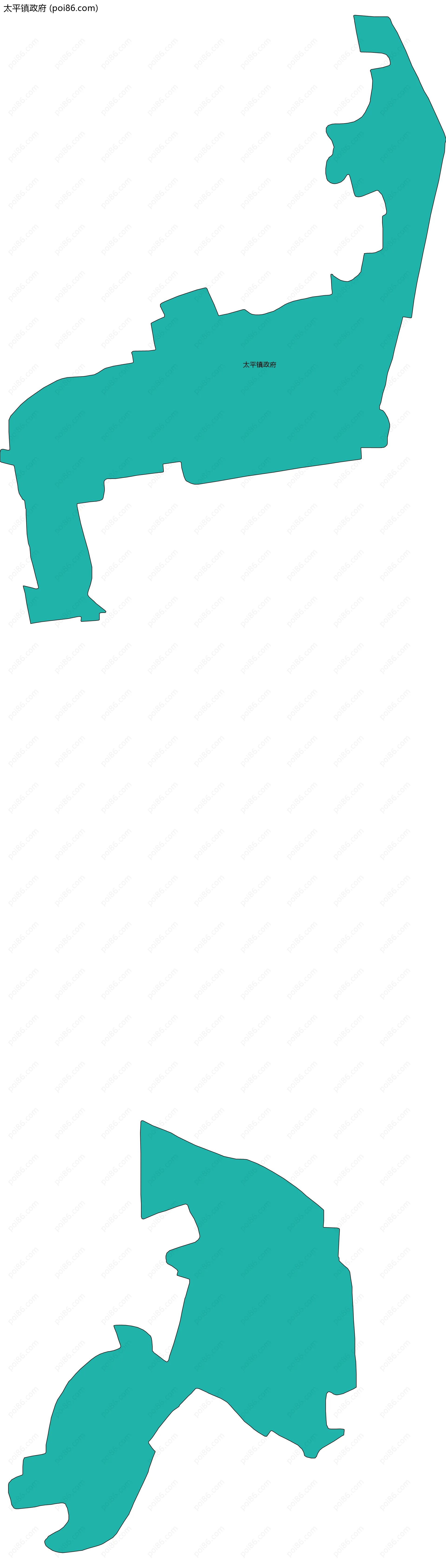 太平镇政府边界地图