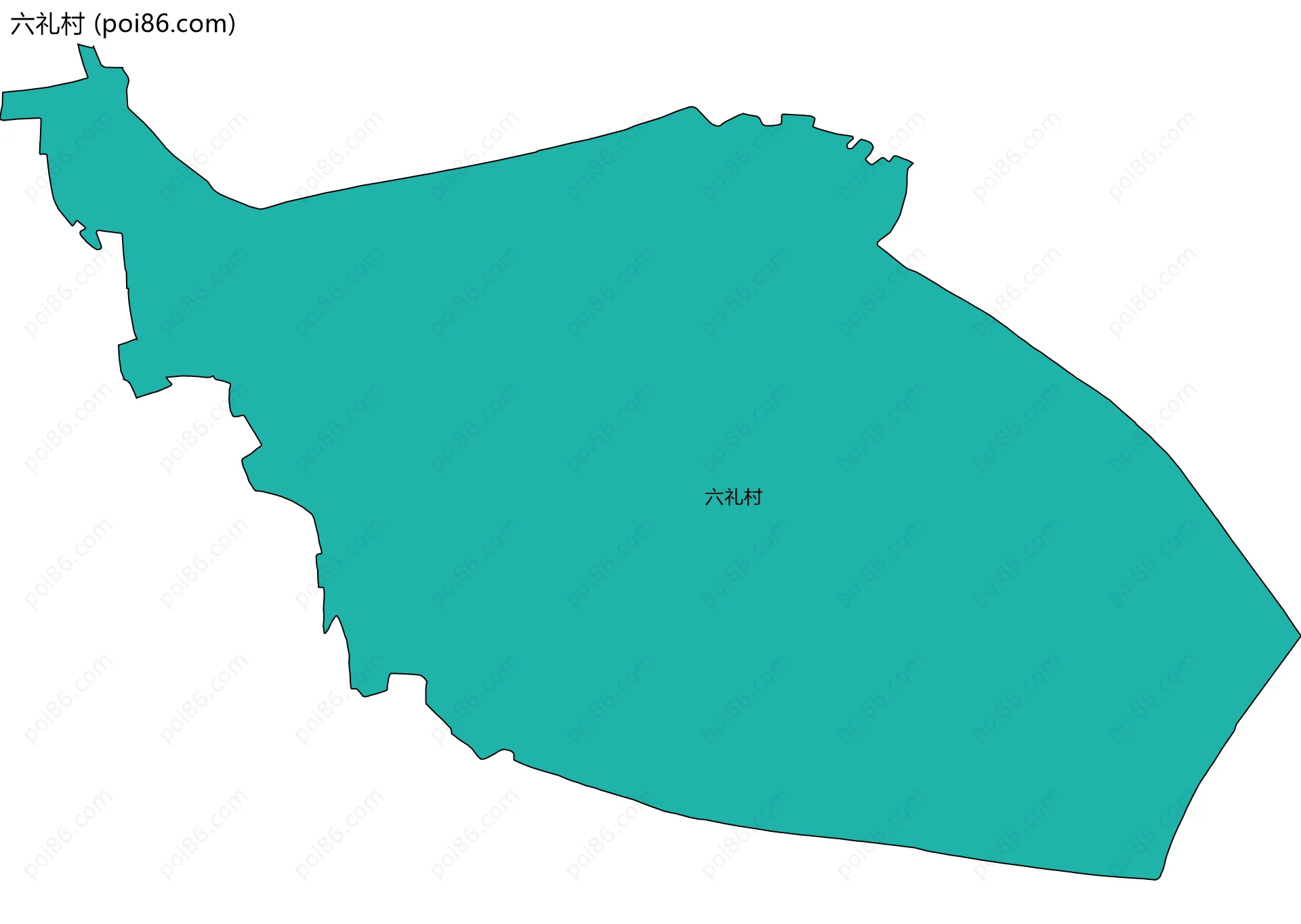 六礼村边界地图
