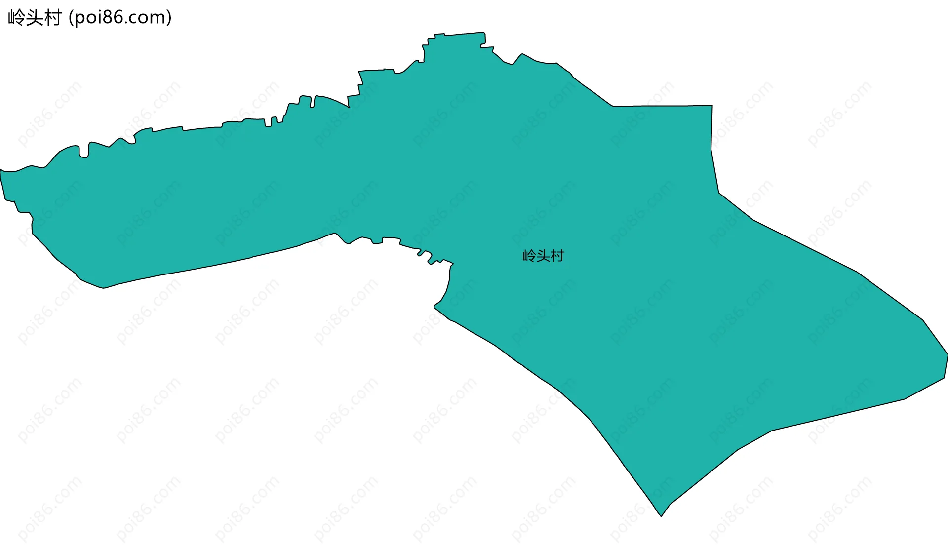 岭头村边界地图