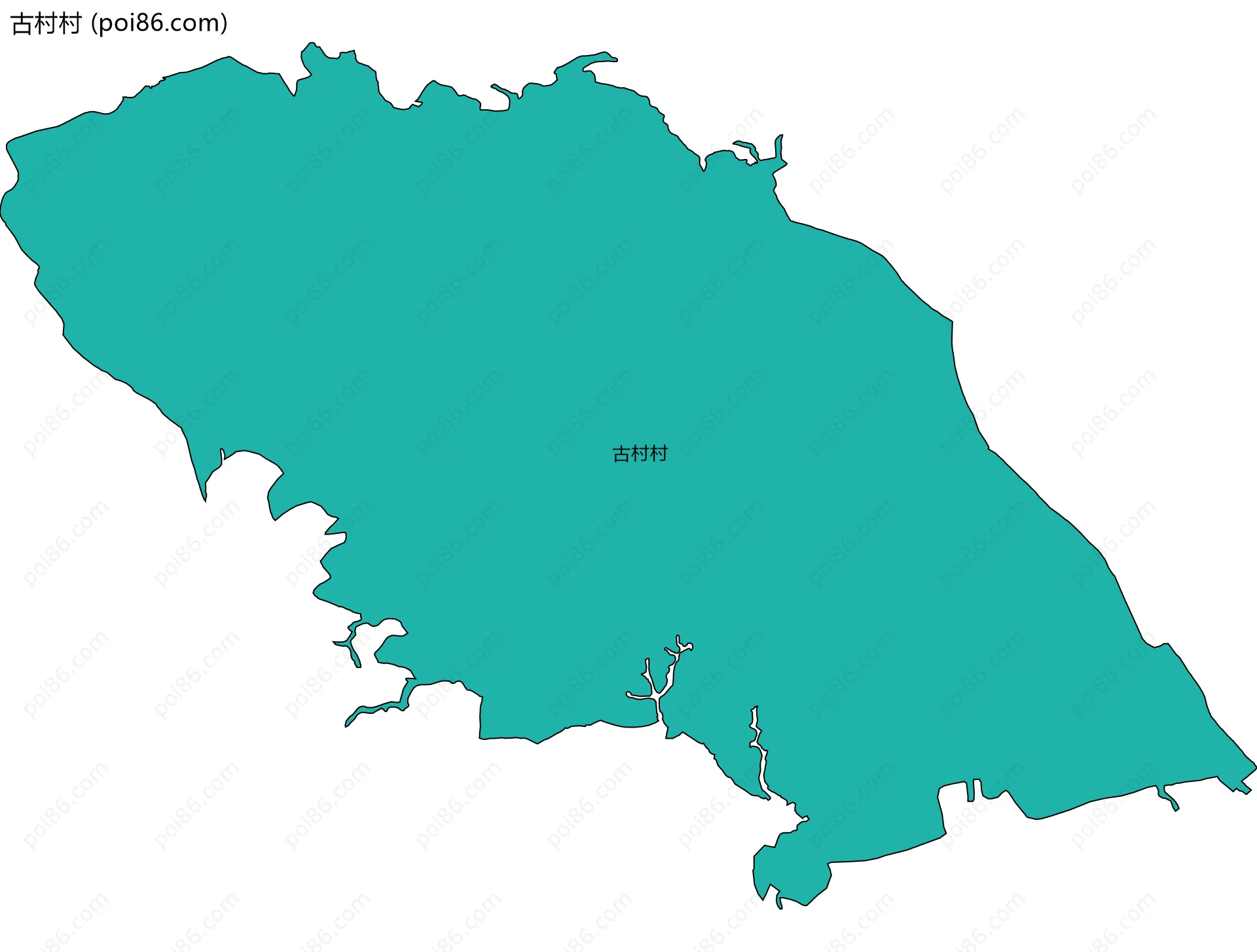 古村村边界地图