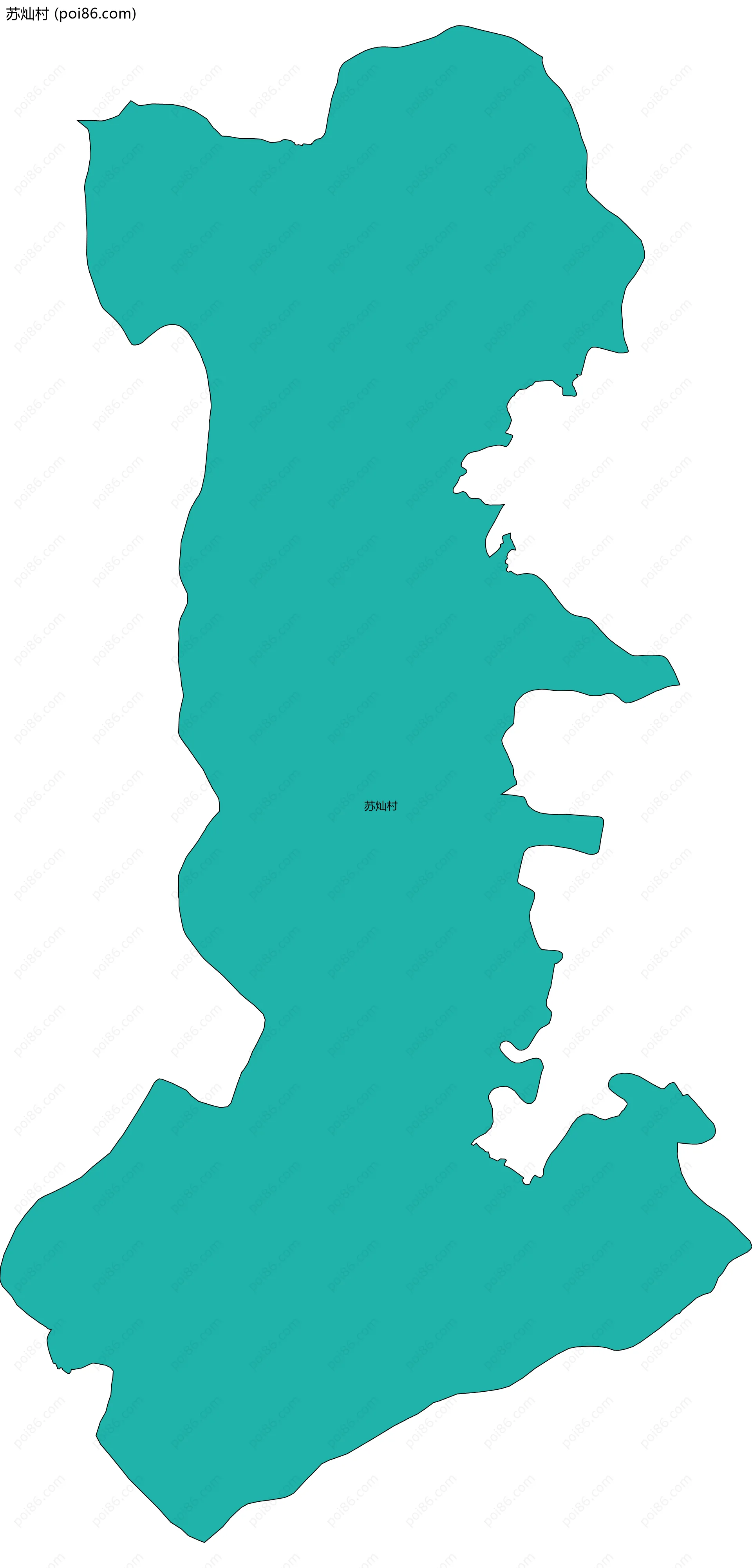 苏灿村边界地图