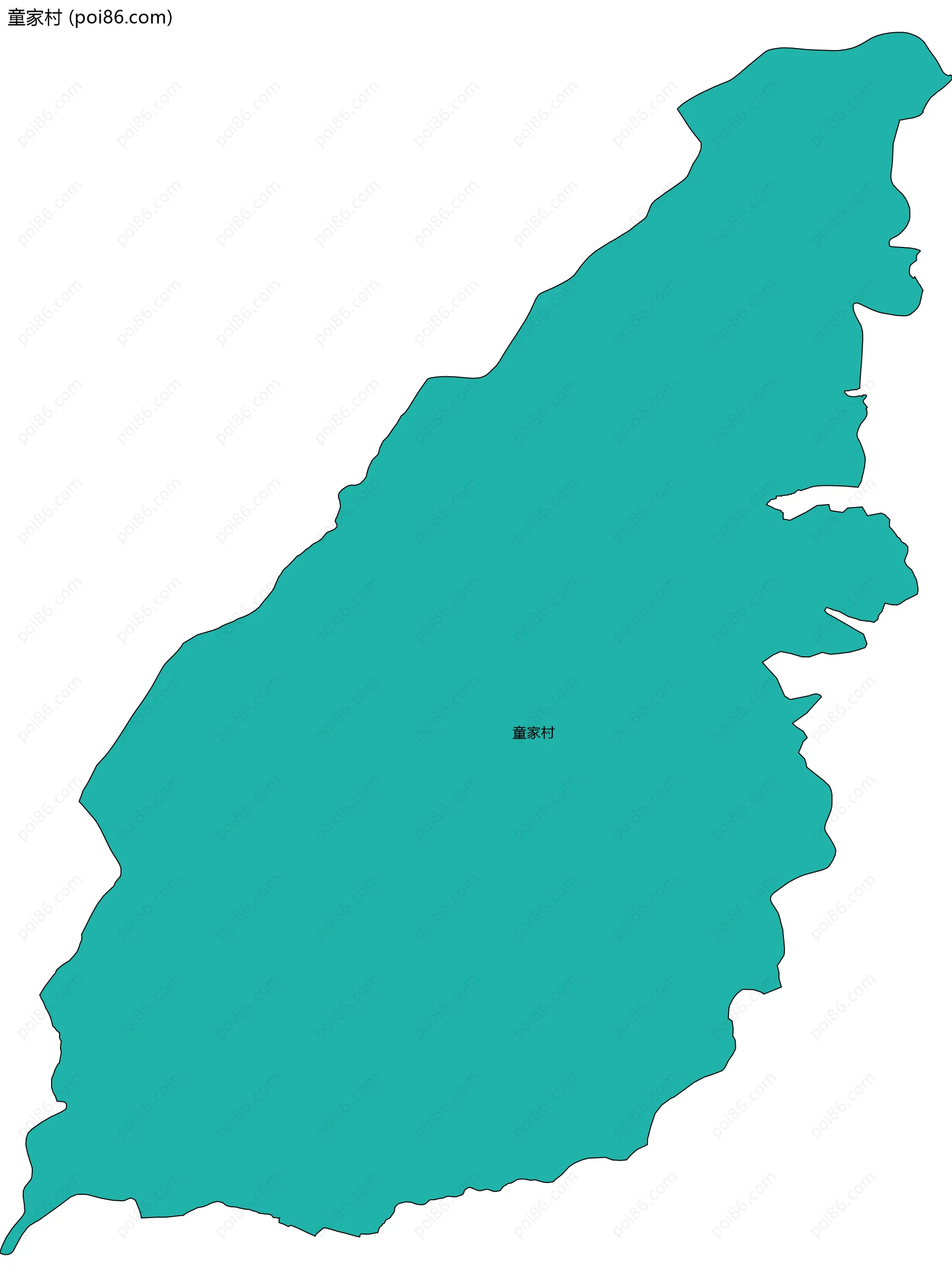 童家村边界地图