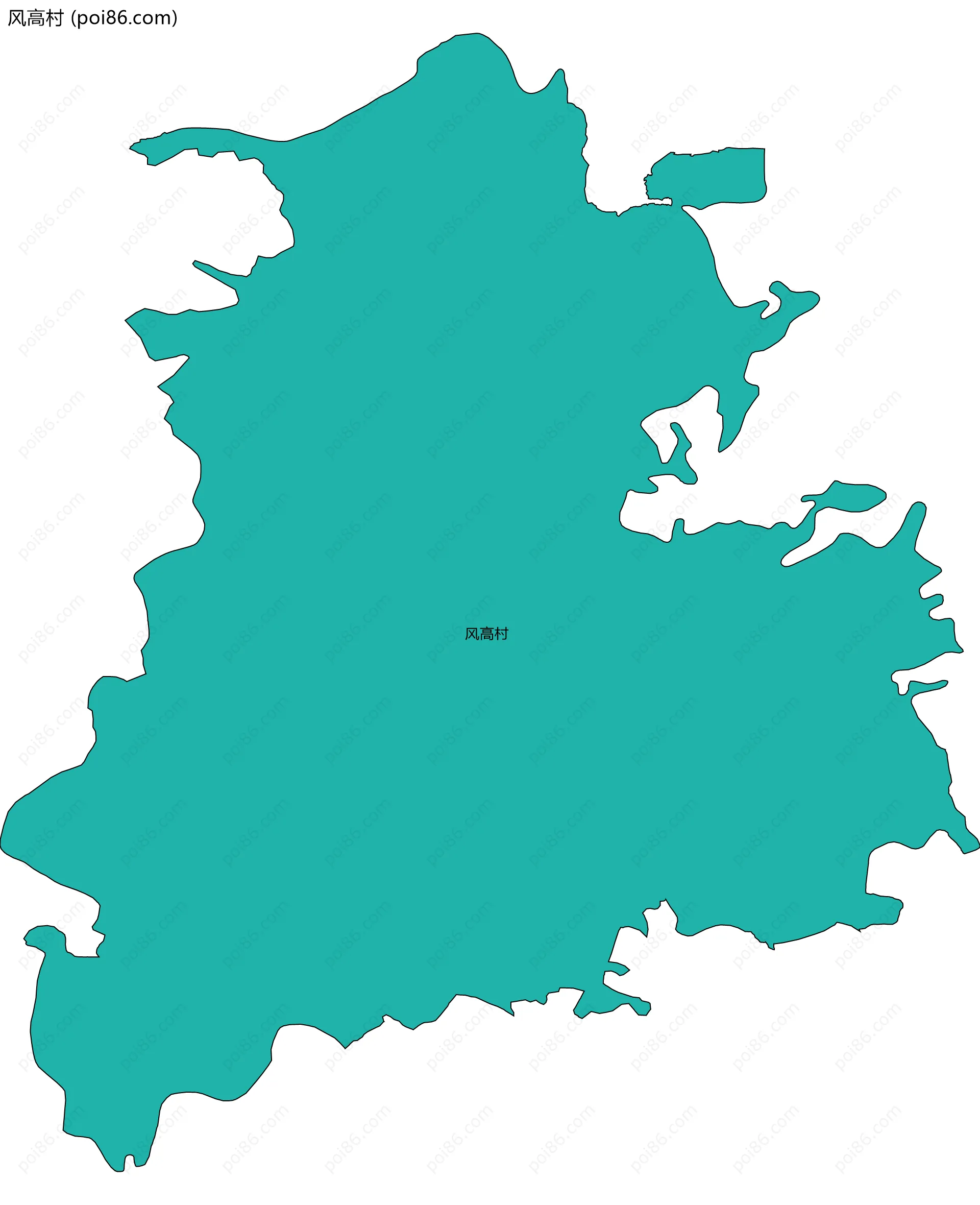 风高村边界地图
