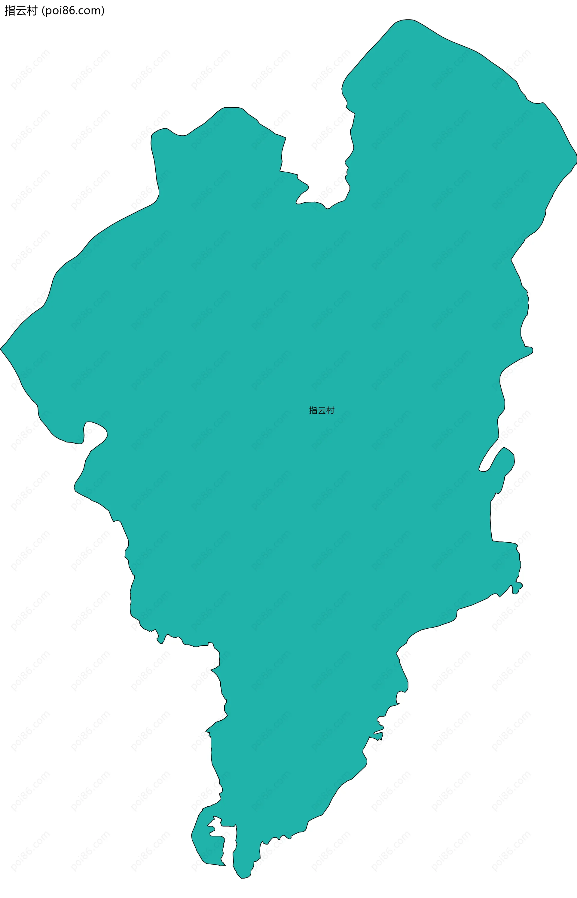 指云村边界地图