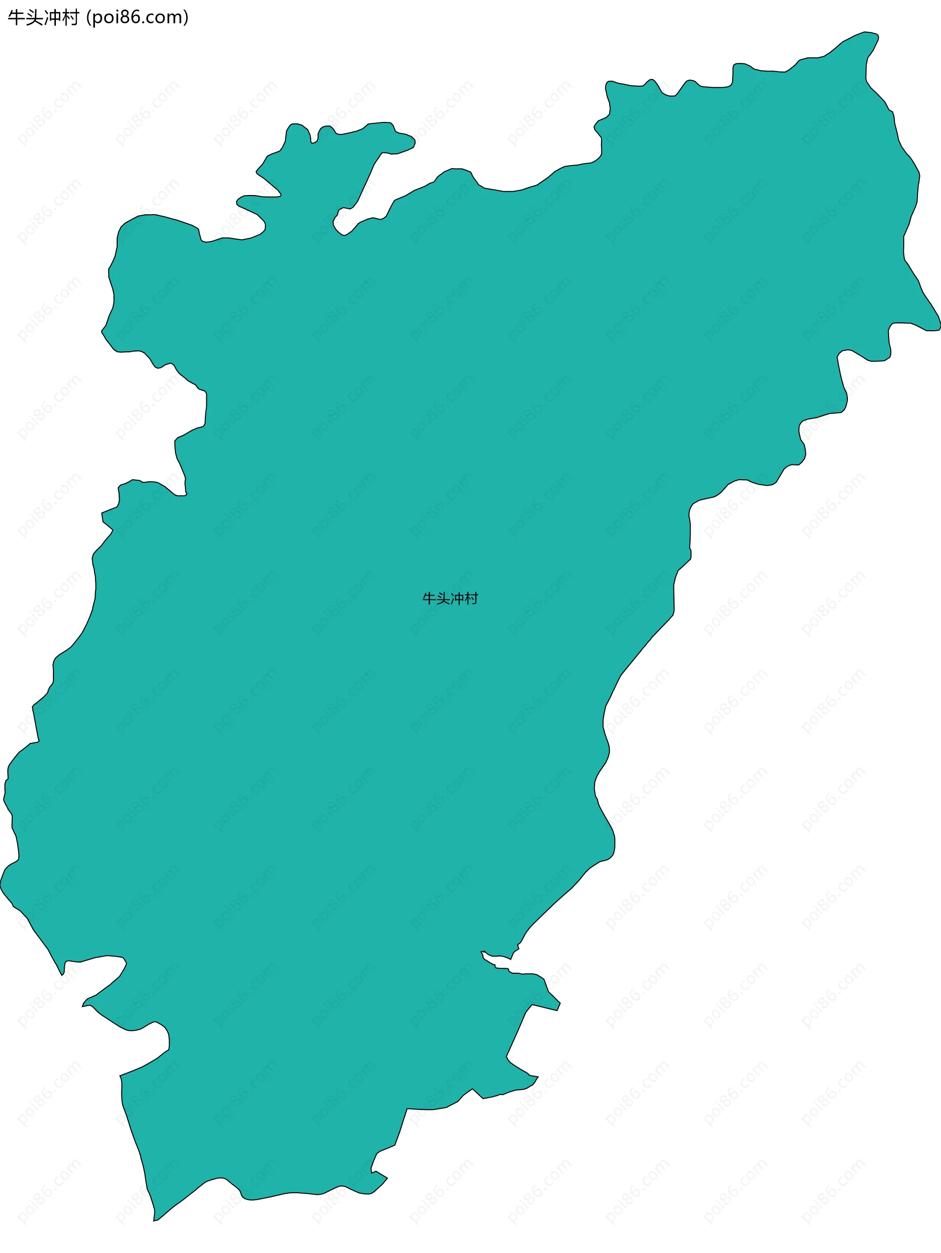 牛头冲村边界地图