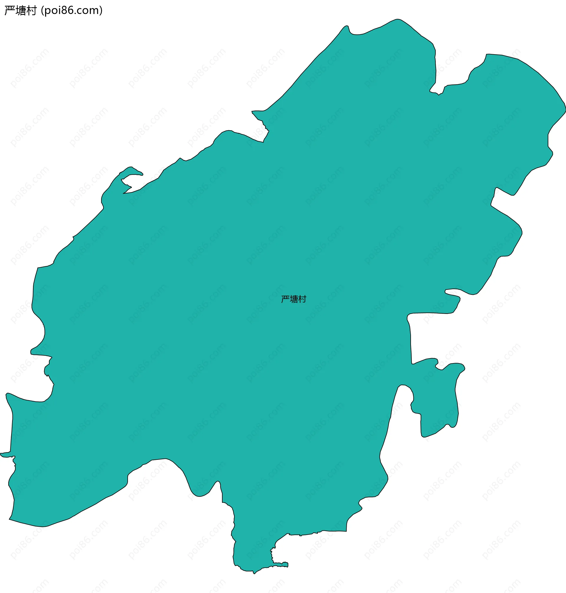 严塘村边界地图