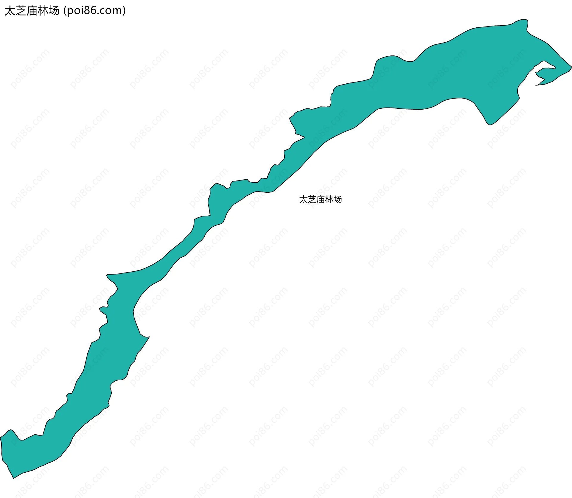 太芝庙林场边界地图