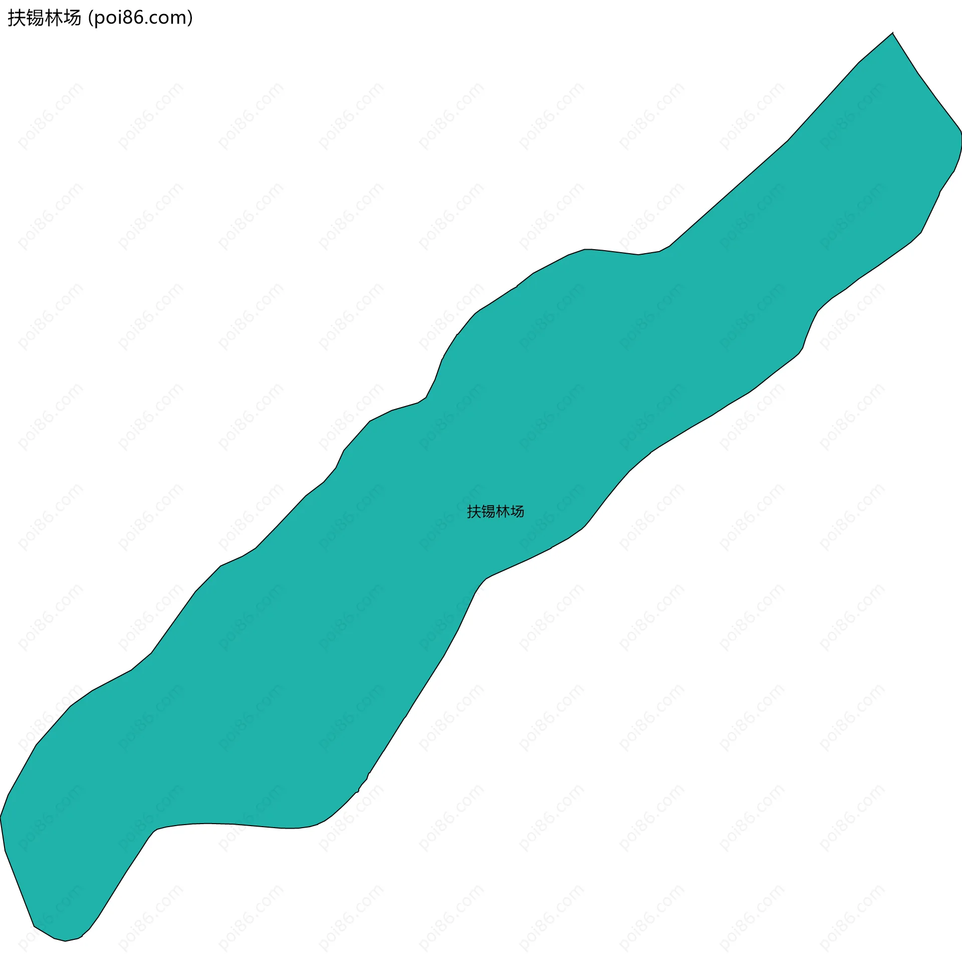 扶锡林场边界地图