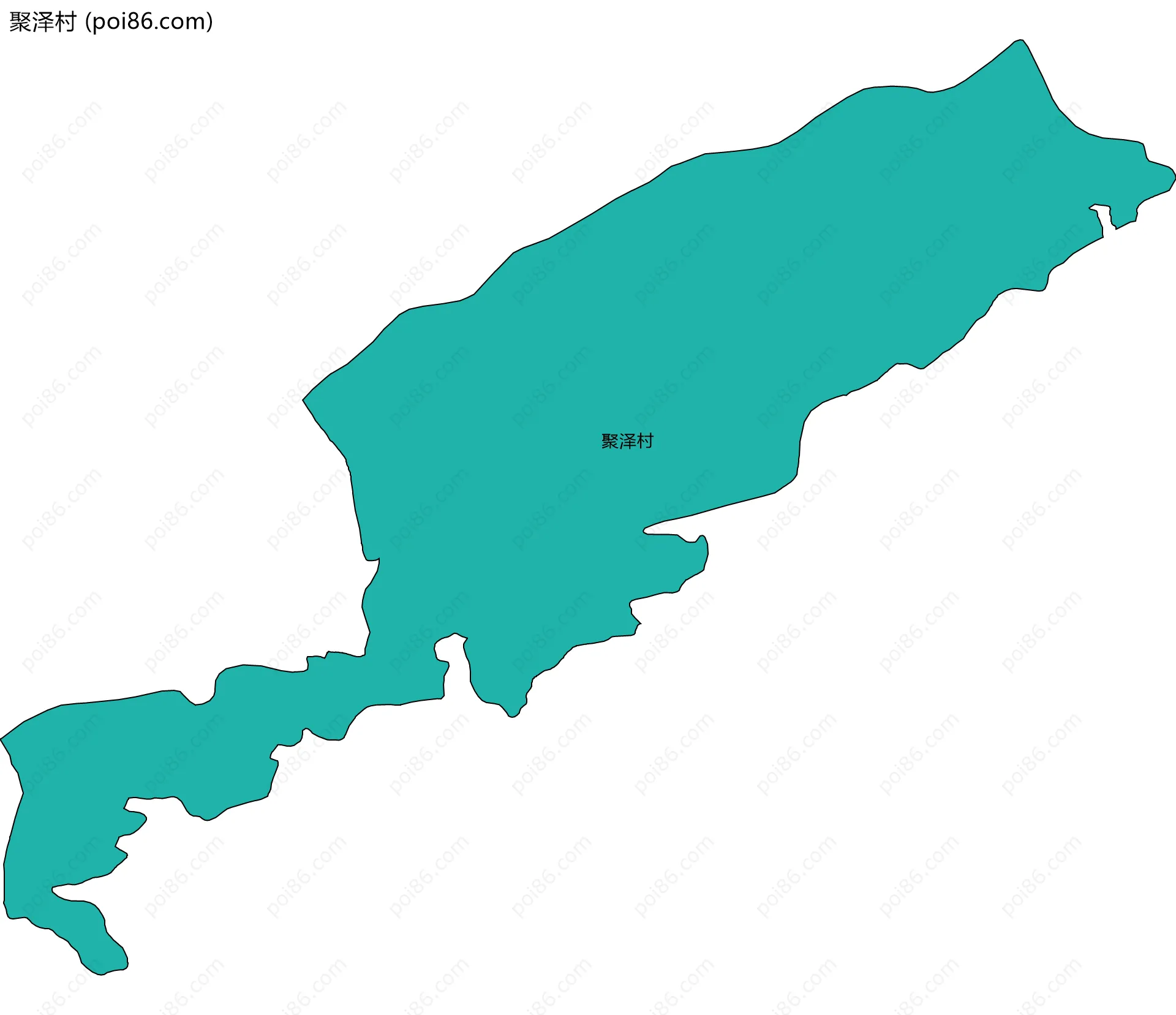 聚泽村边界地图