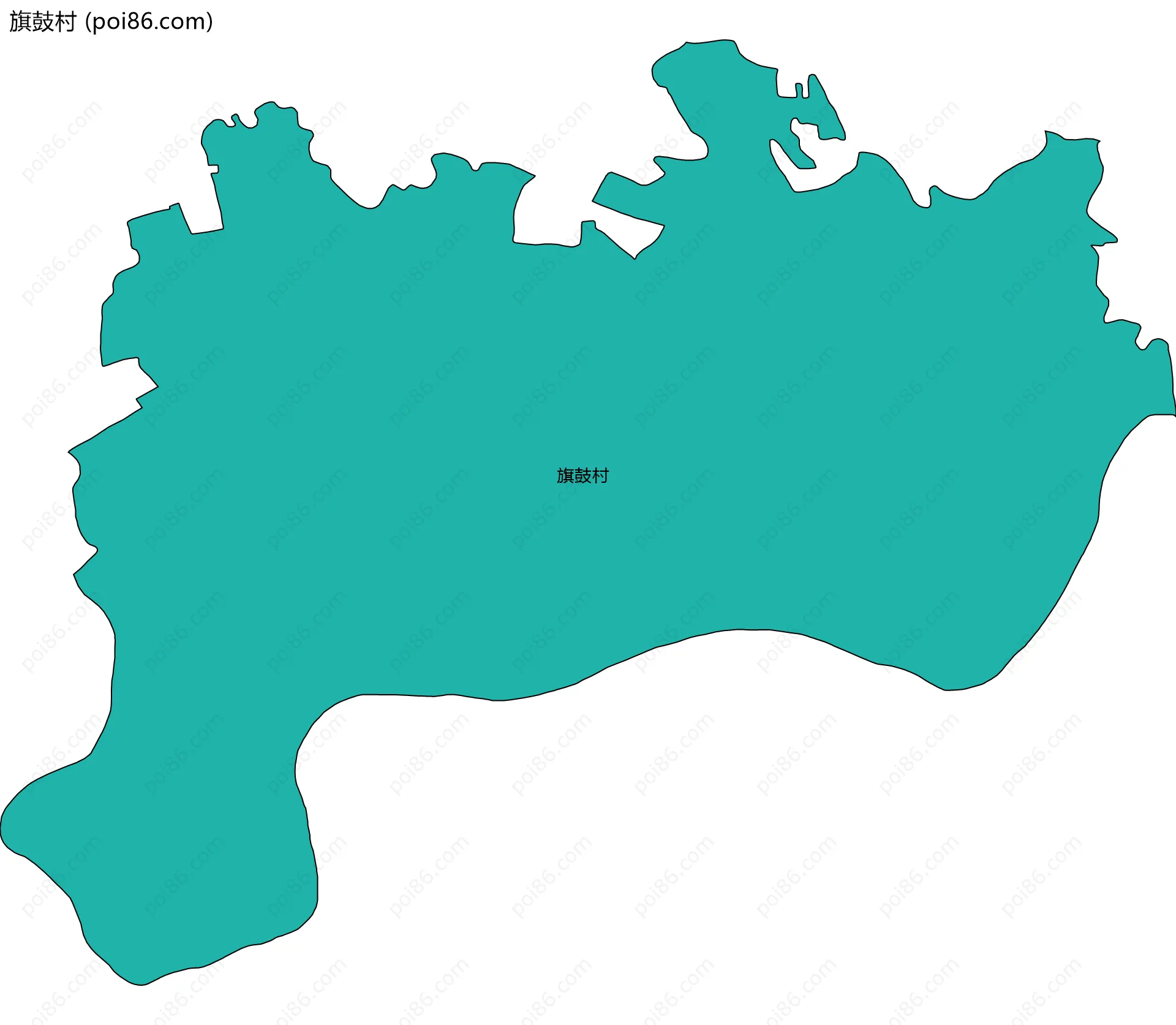 旗鼓村边界地图