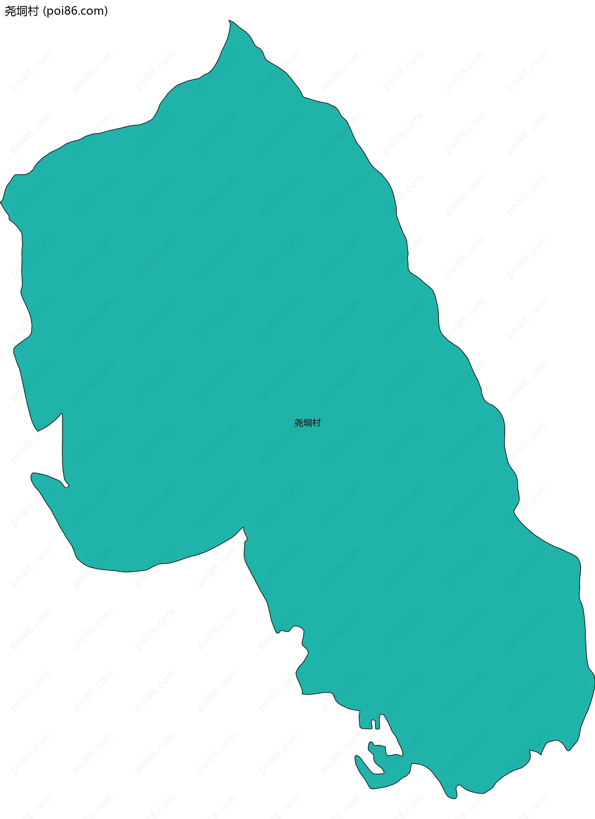 尧垌村边界地图