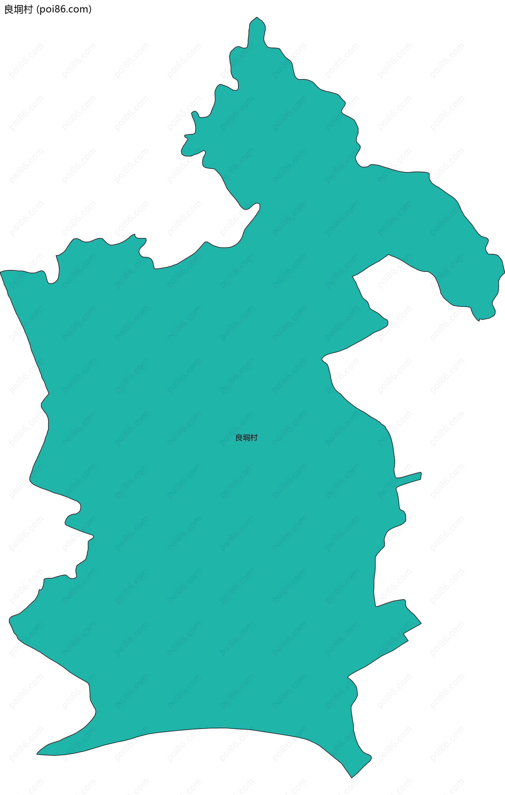 良垌村边界地图