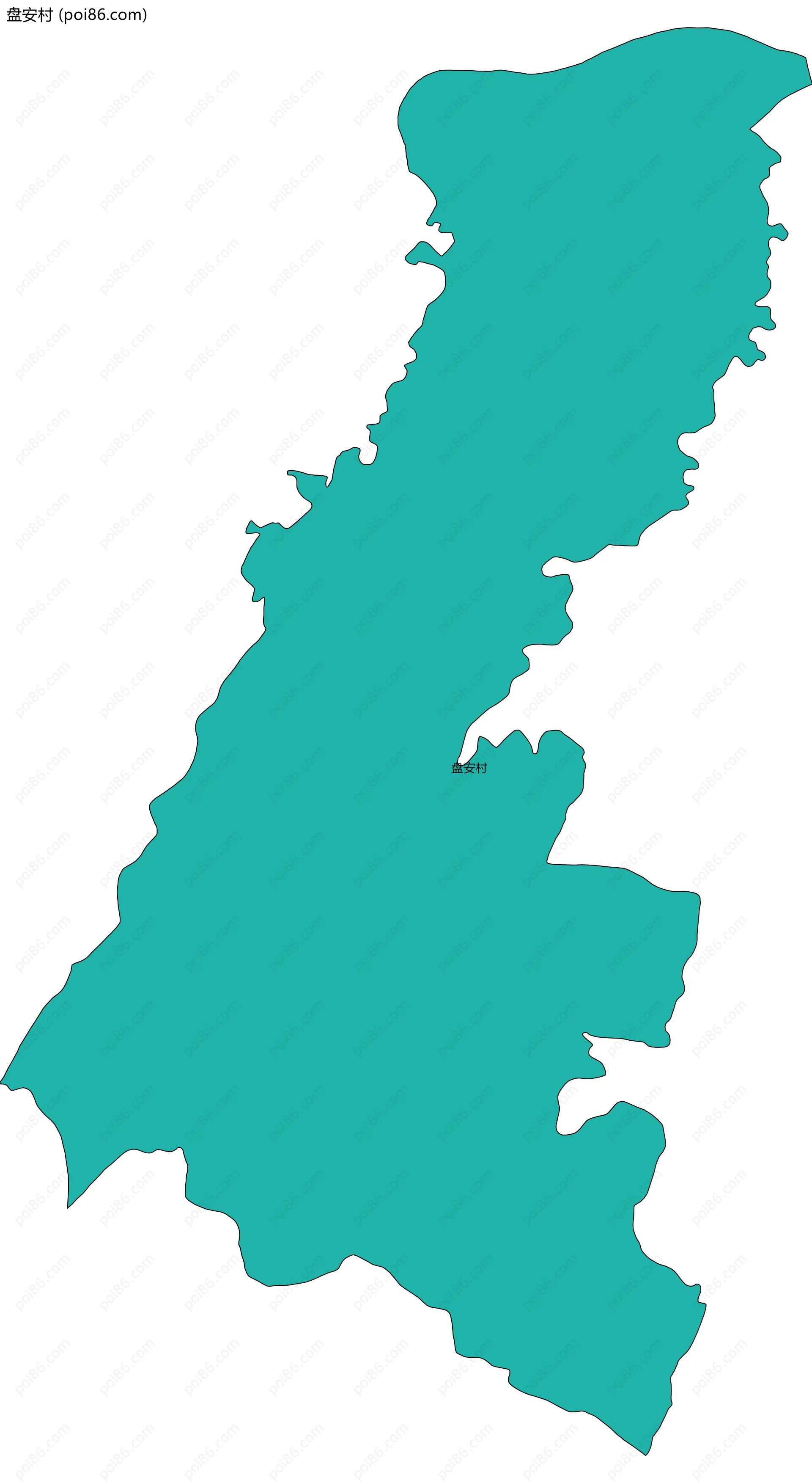 盘安村边界地图