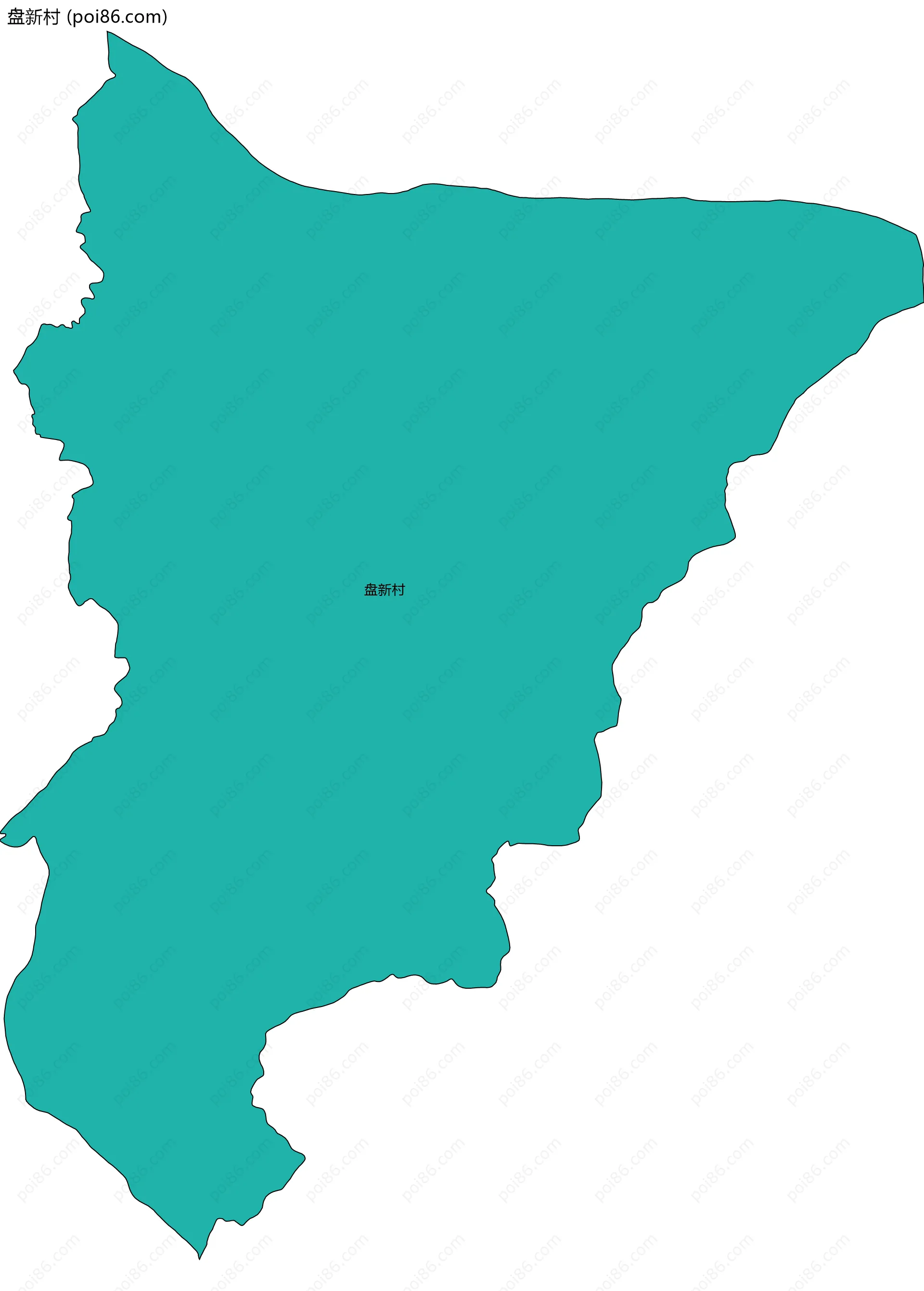 盘新村边界地图